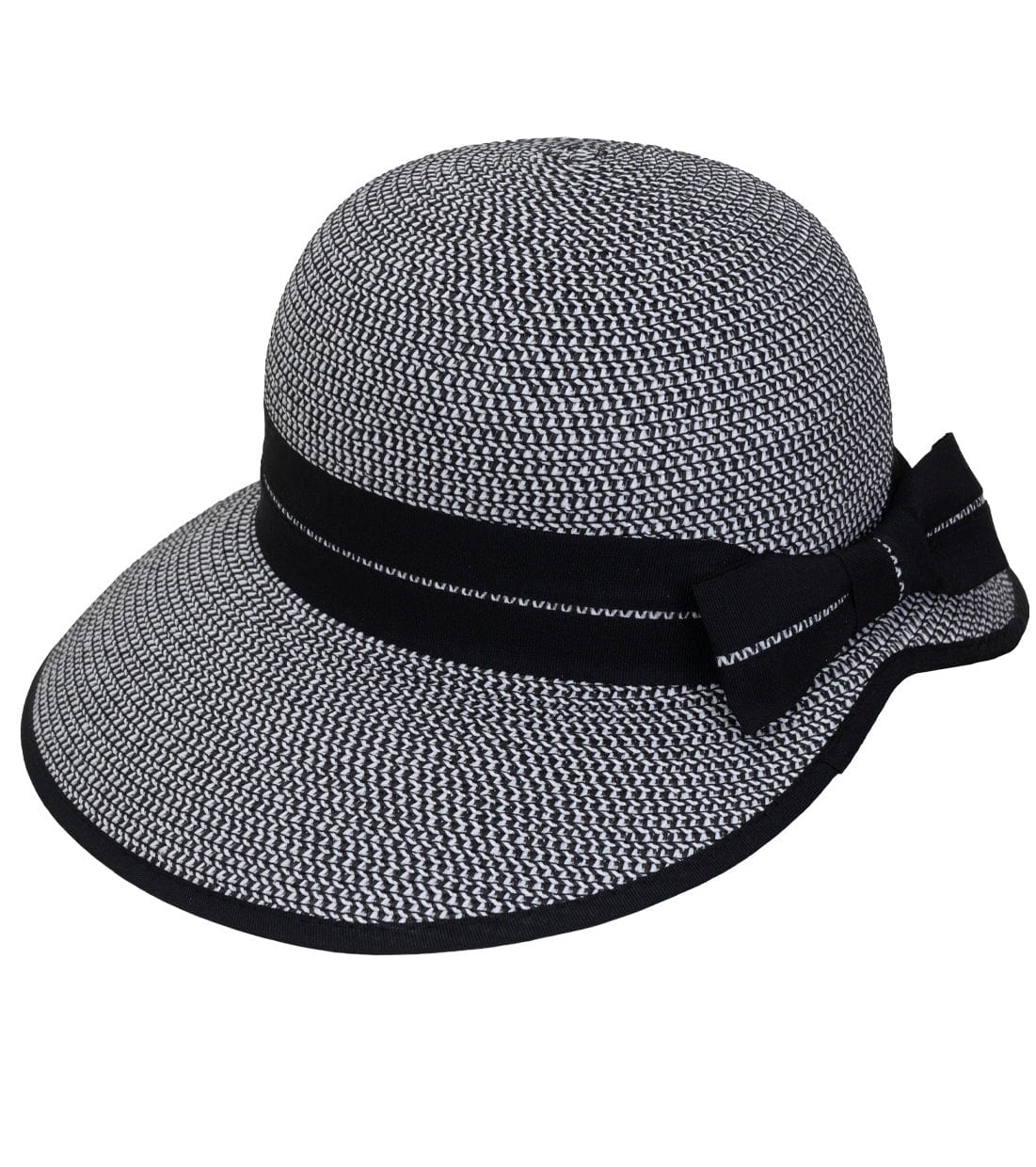 Magid Bow Two Tone Straw Bucket Hat