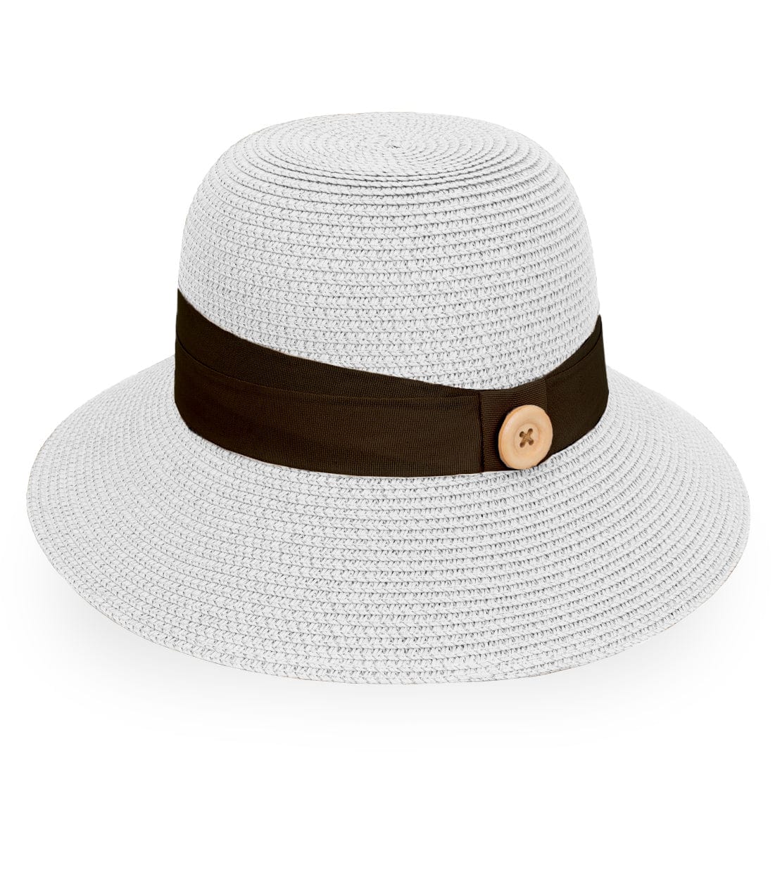 Magid Straw Button Ribbon Bucket Hat