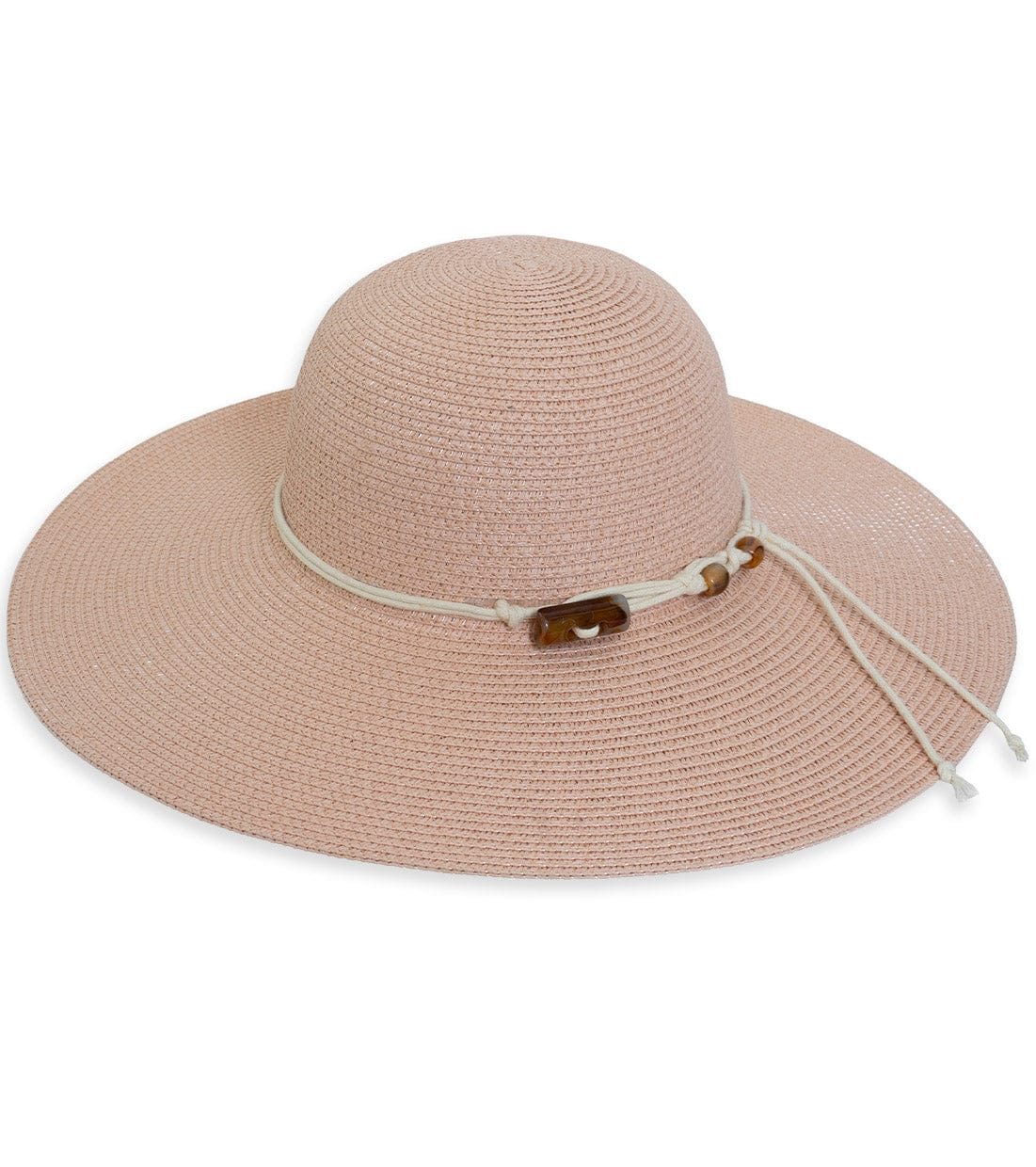 Magid Straw & Rope Acrylic Accent Floppy Hat