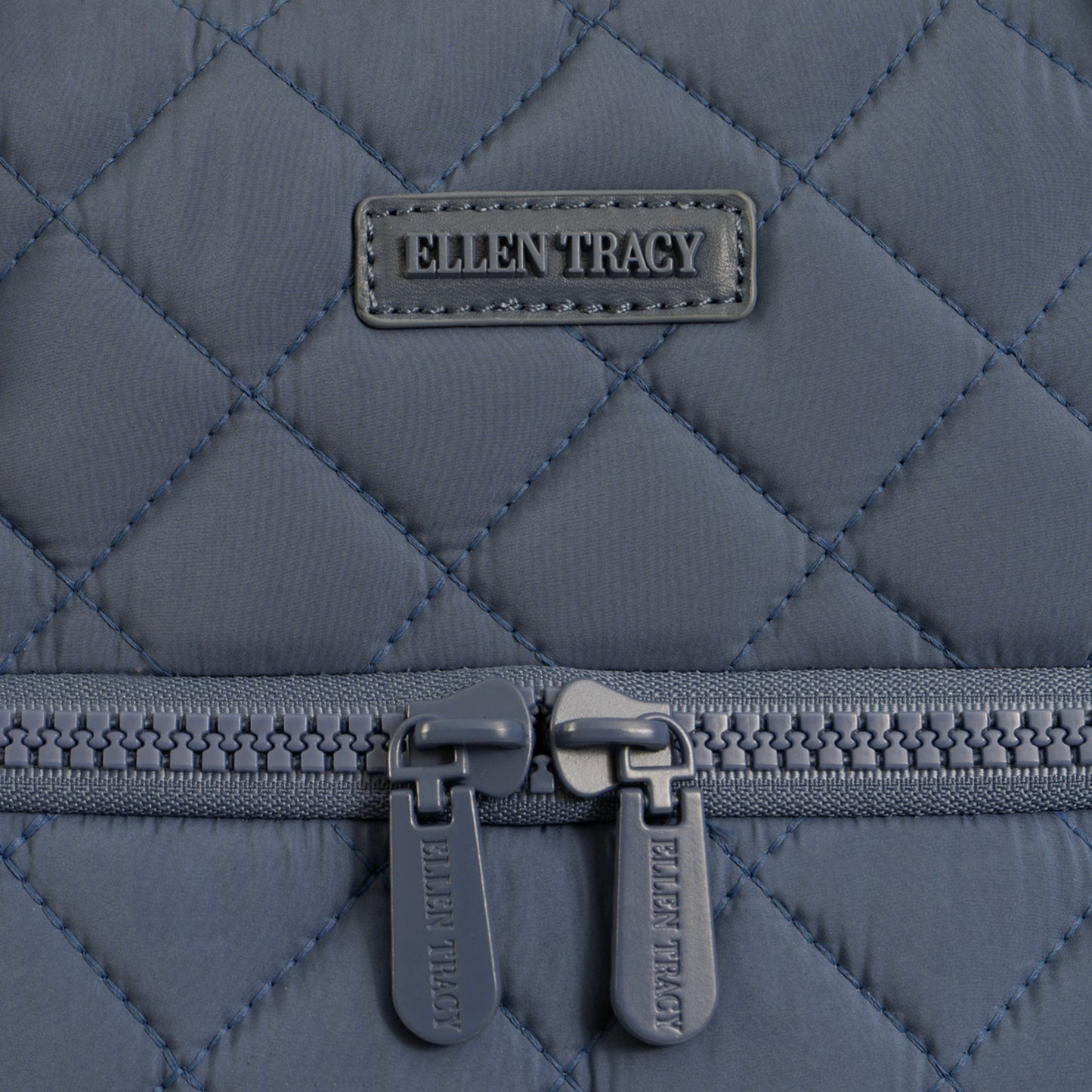 Ellen Tracy 20 Inch Diamond Nylon Quilted Travel Duffel