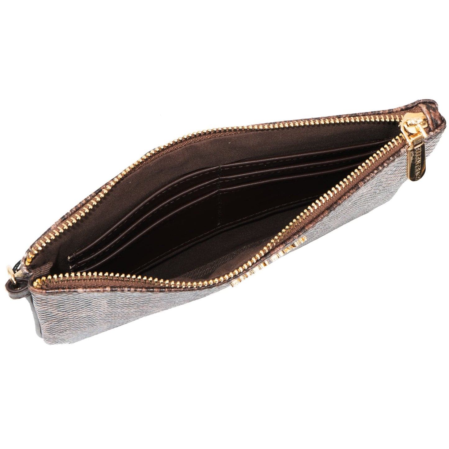 Ellen Tracy Python Faux Leather Print Wristlet