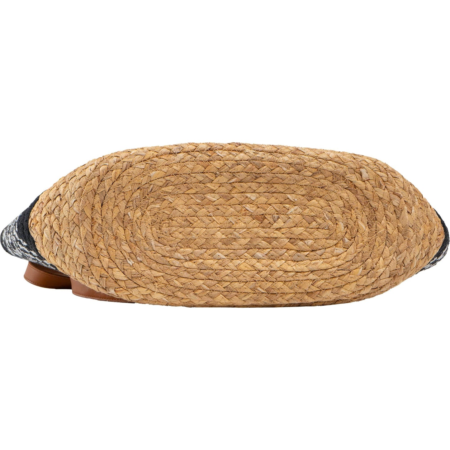 Magid Natural Cotton Woven & Faux Leather Shoulder Tote