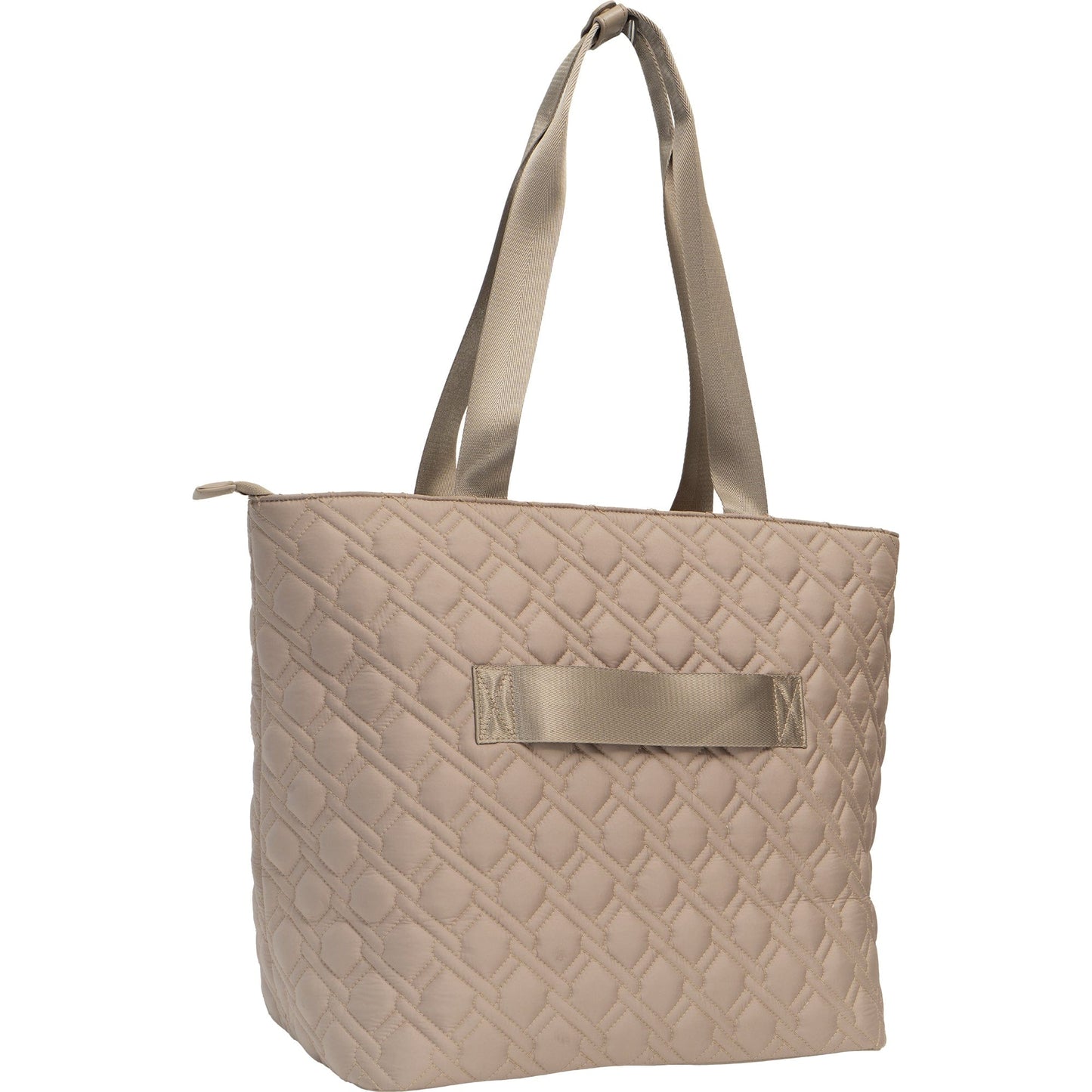 Ellen Tracy 20 Inch Basket Weave Quilted Nylon Large Travel Workbook Tote Bag