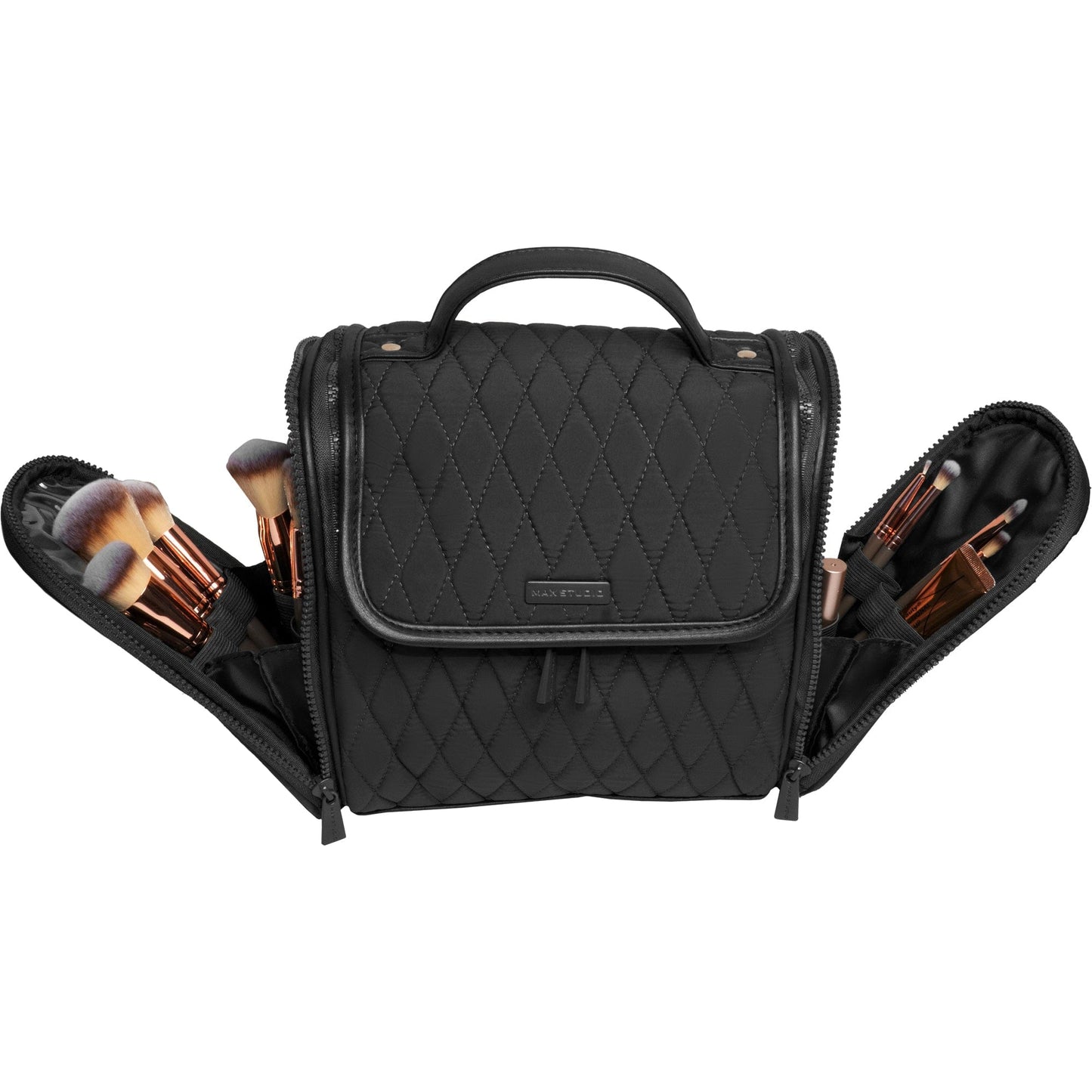 Max Studio Diamond Quilted Nylon Hanging Toiletry Bag