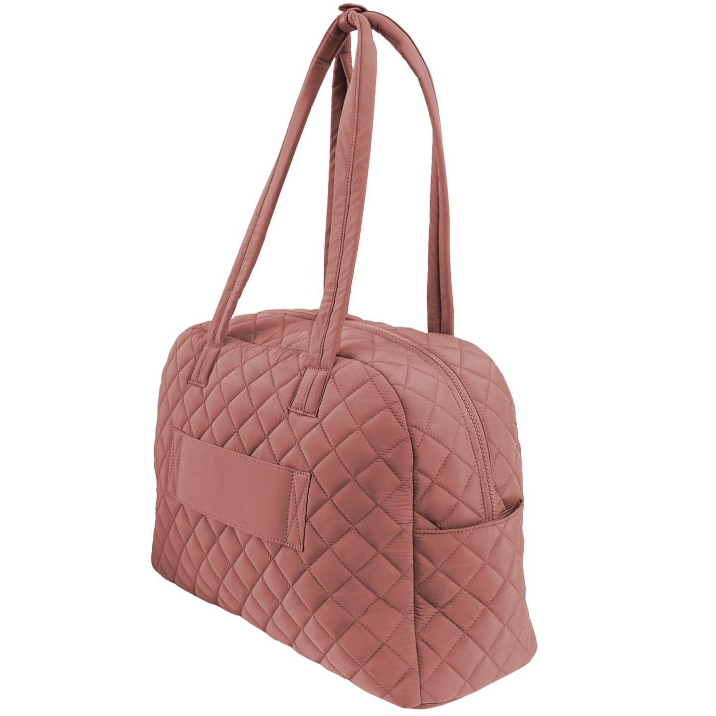 Ellen Tracy 20 Inch Diamond Nylon Quilted Travel Duffel