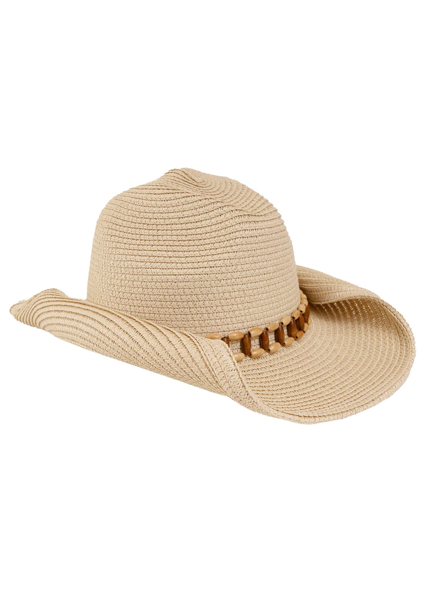 Magid Tonal Beaded Straw Cowboy Hat