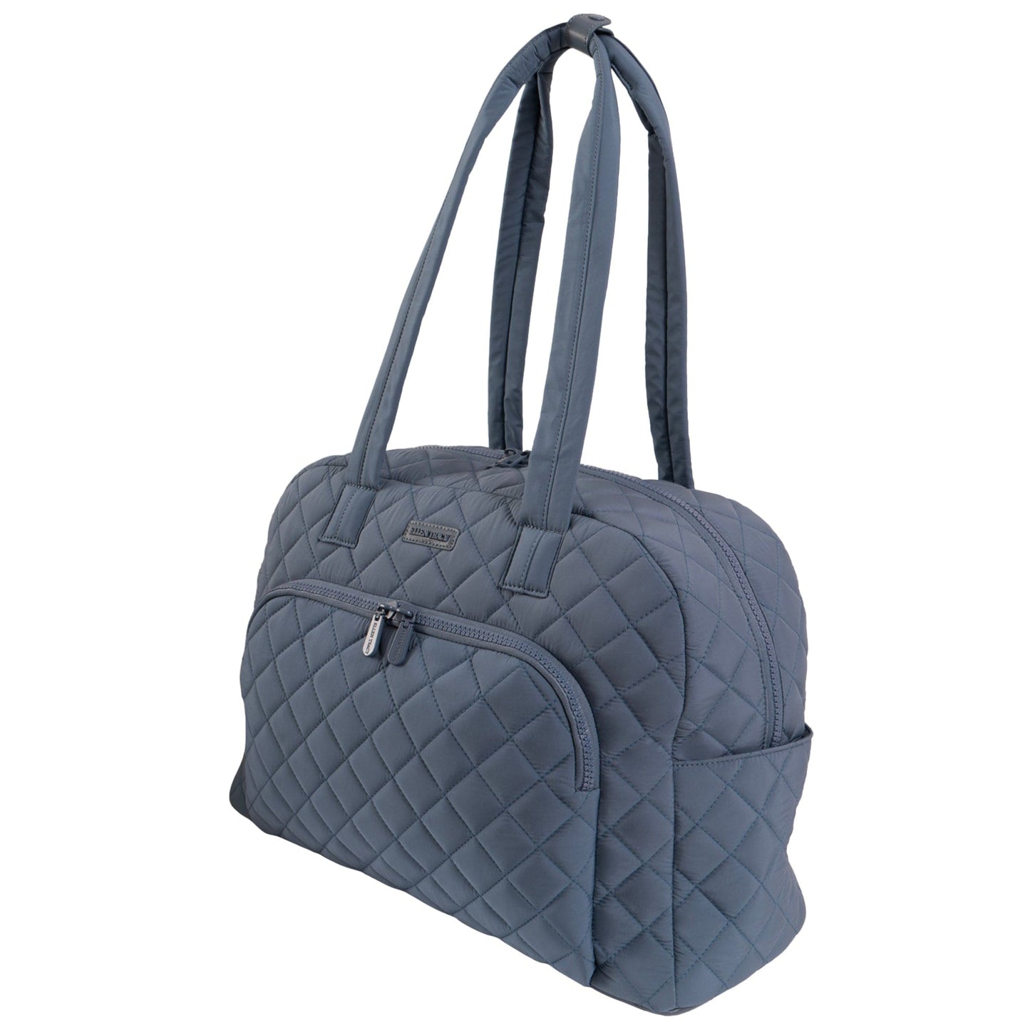 Ellen Tracy 20 Inch Diamond Nylon Quilted Travel Duffel