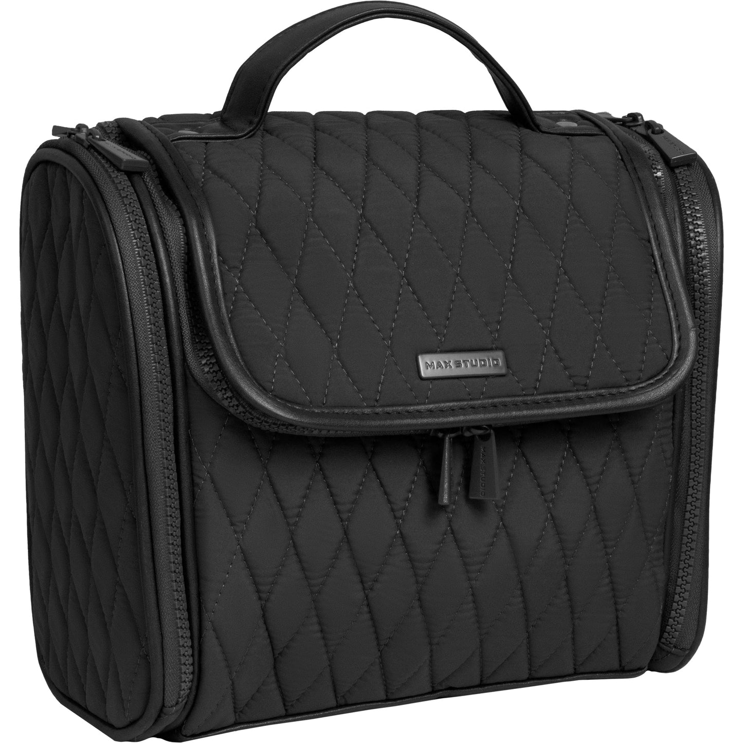 Max Studio Diamond Quilted Nylon Hanging Toiletry Bag