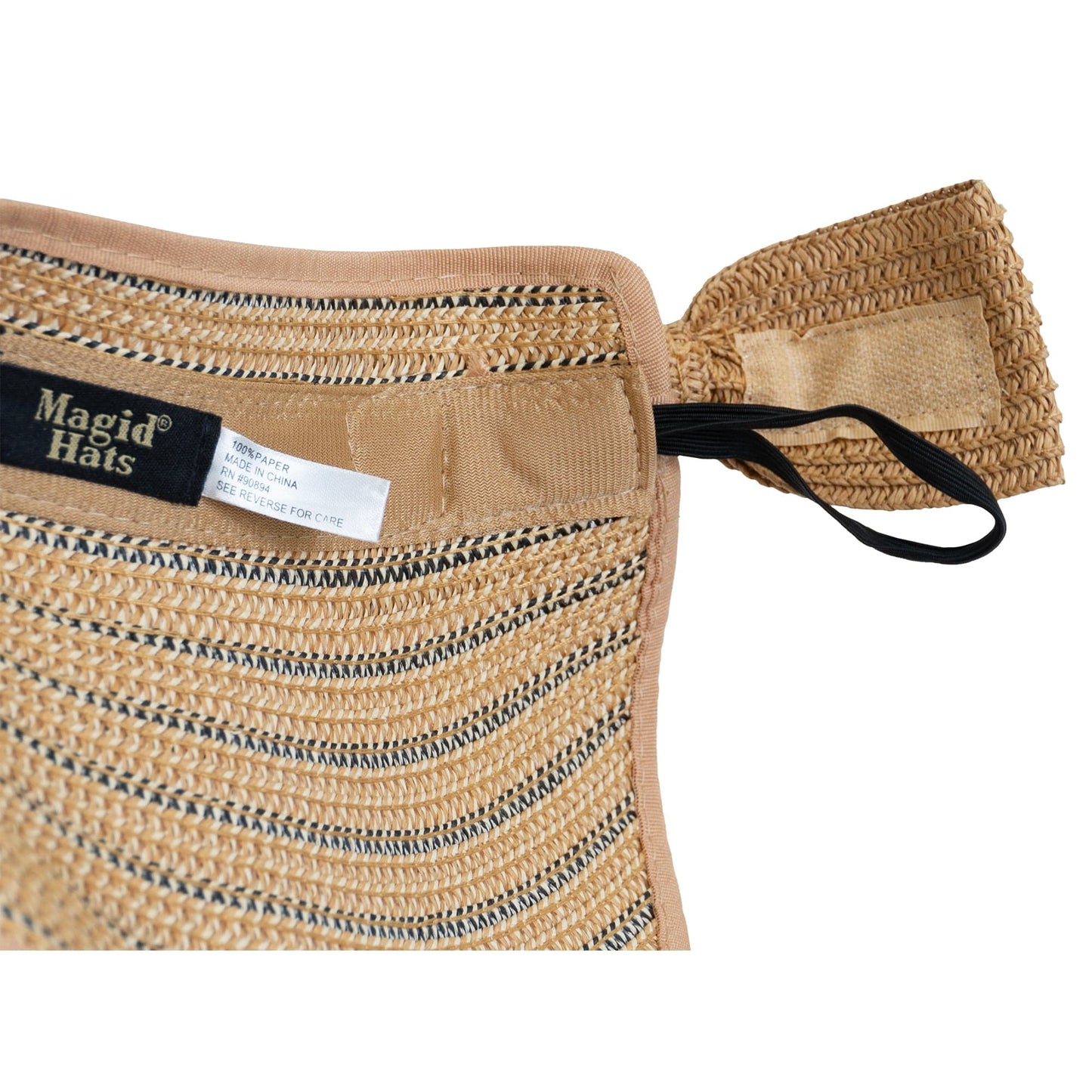 Magid Two Tone Straw  Fold Up Roll Up Visor