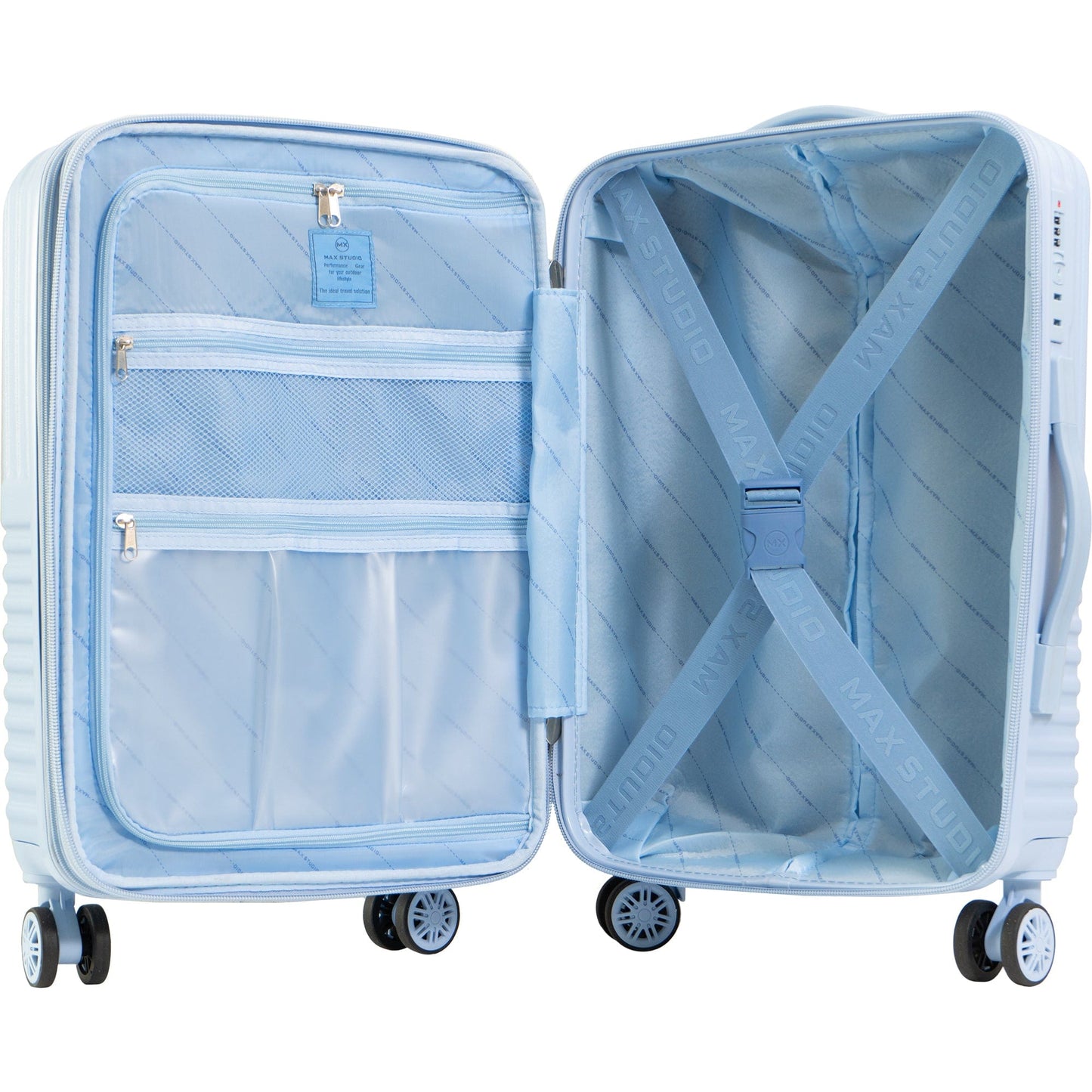 Max Studio The Odessa ABS 2-Piece Hard-Sided Luggage Set