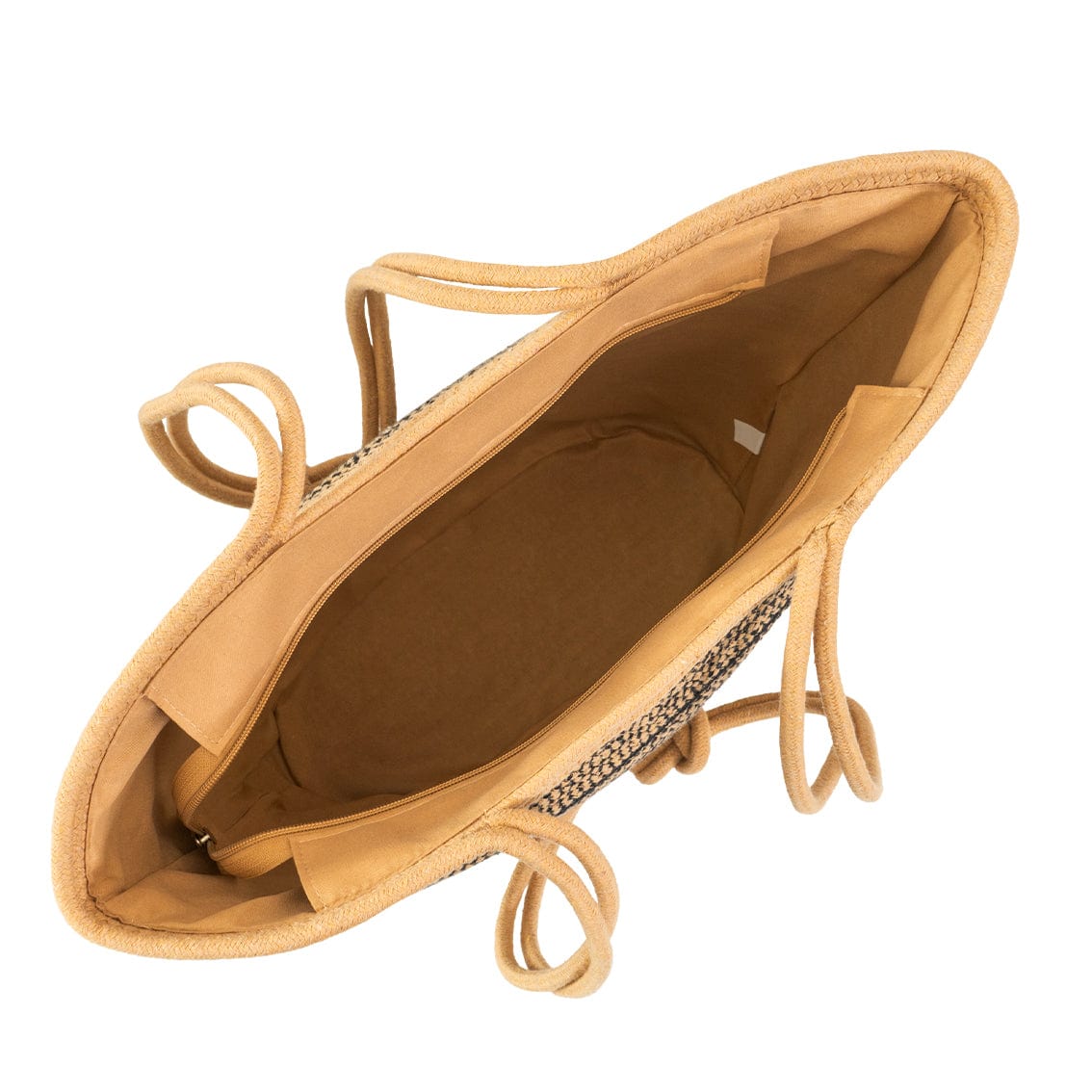 Magid Natural Cotton Woven Knot Shoulder Woven Tote