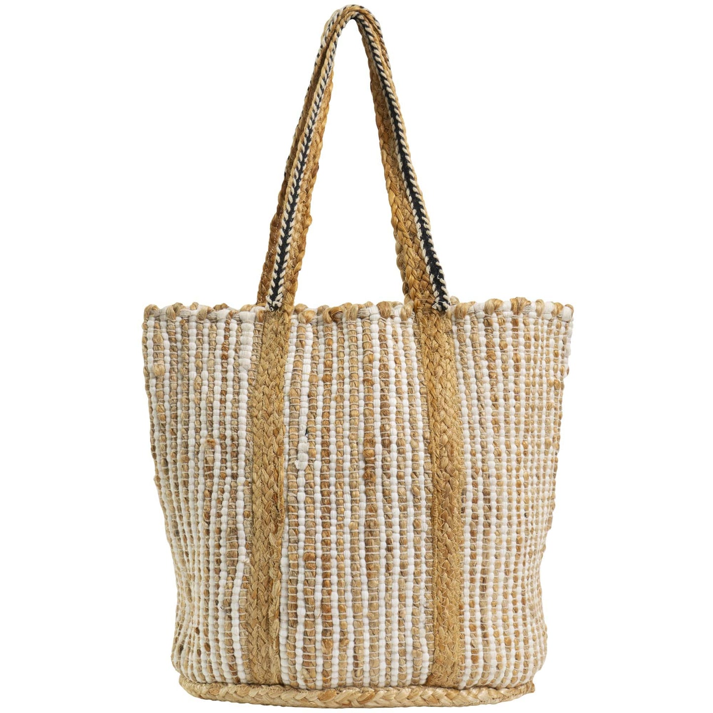Magid Natural Straw Jute & Cotton Woven Tote