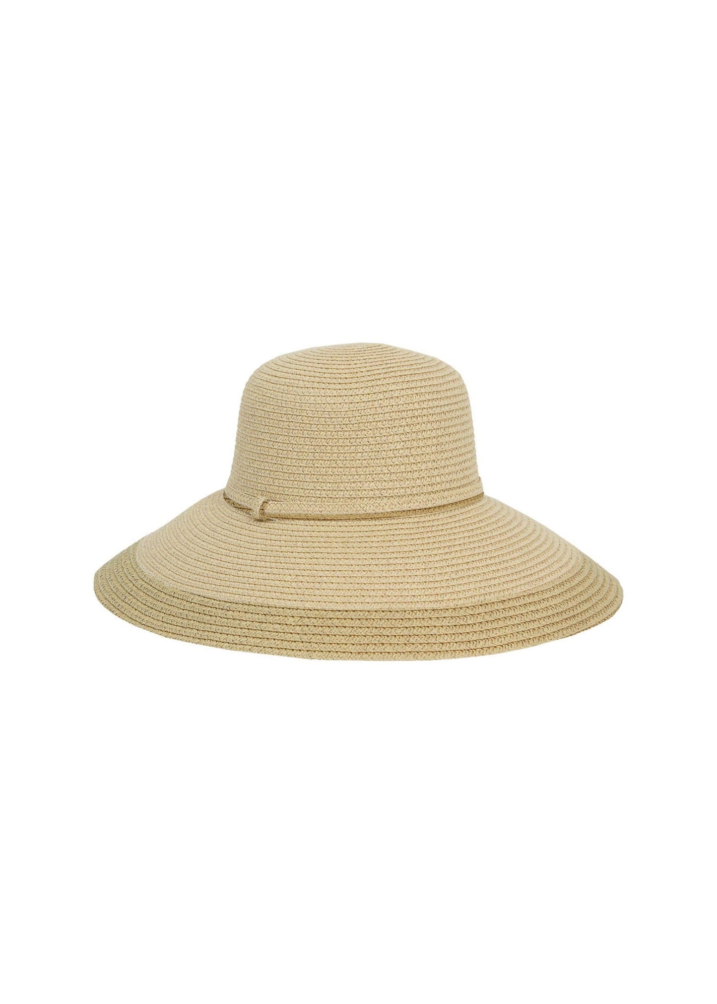 Straw Two-Tone Floppy Hat