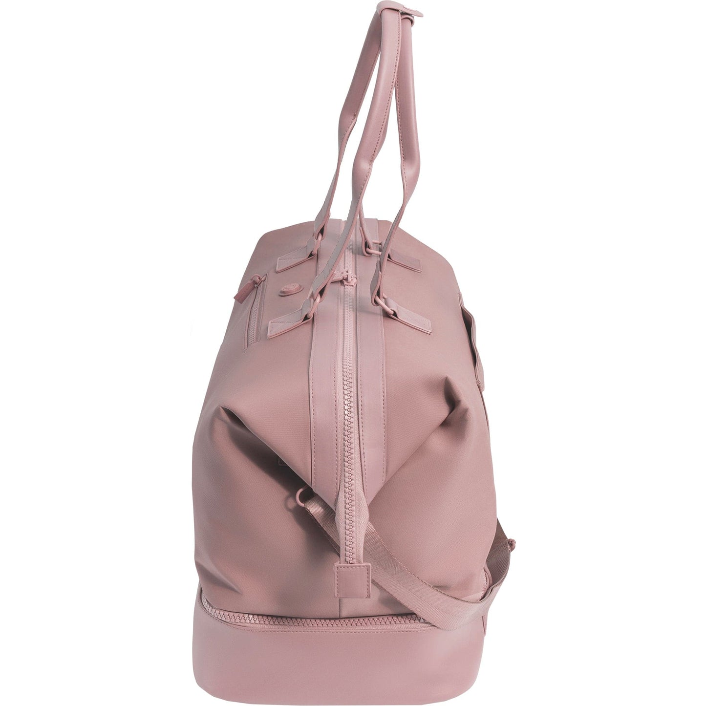 Max Studio Sport Nylon & Faux Leather Drop Bottom Duffel Bag