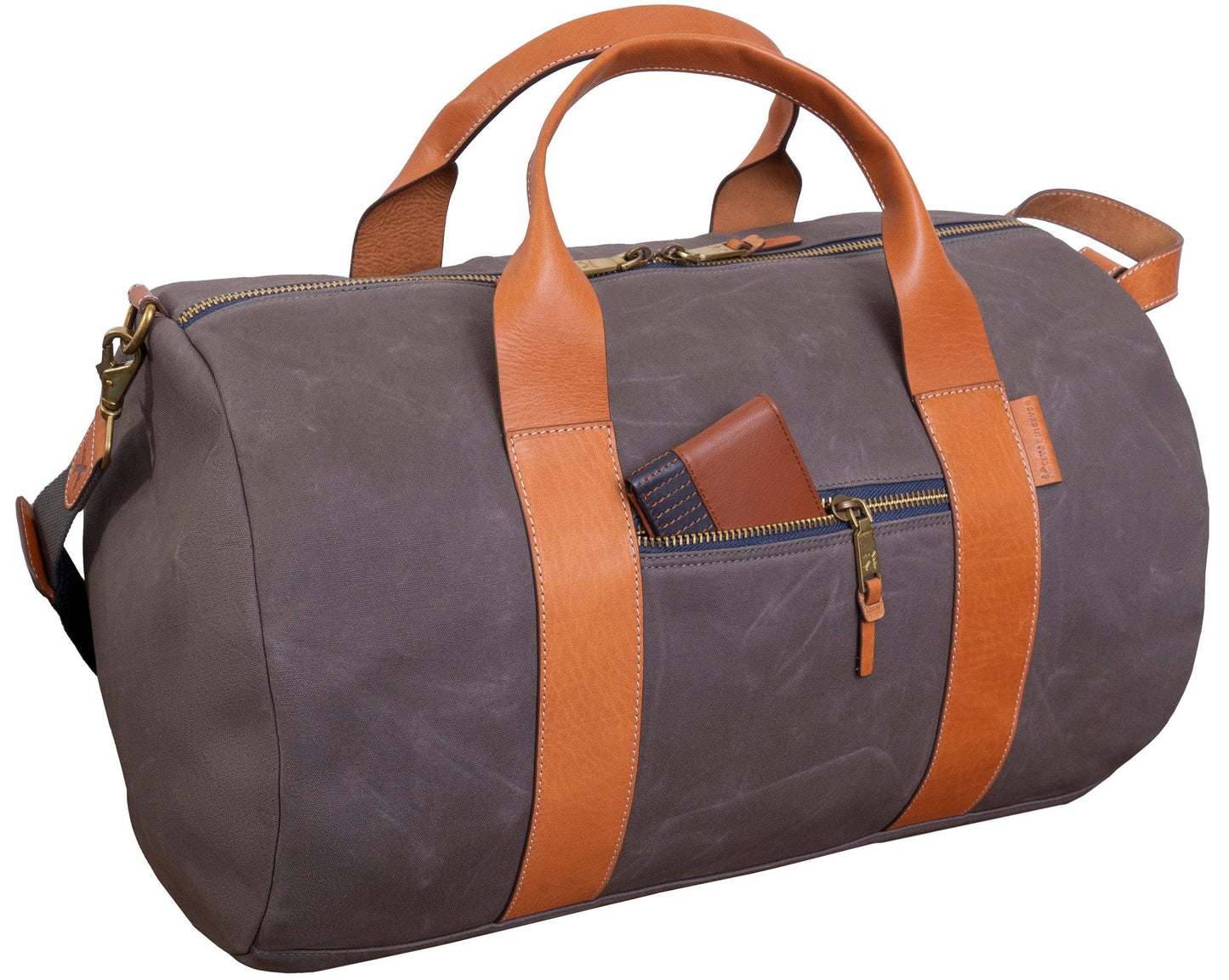 Voyager 21" Waxed Canvas Duffel - Grey