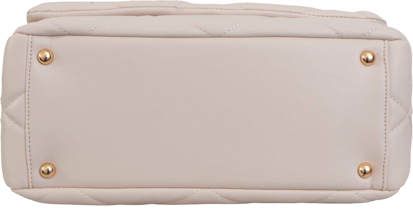 Ellen Tracy Smooth Diamond Quilted Flap Bag