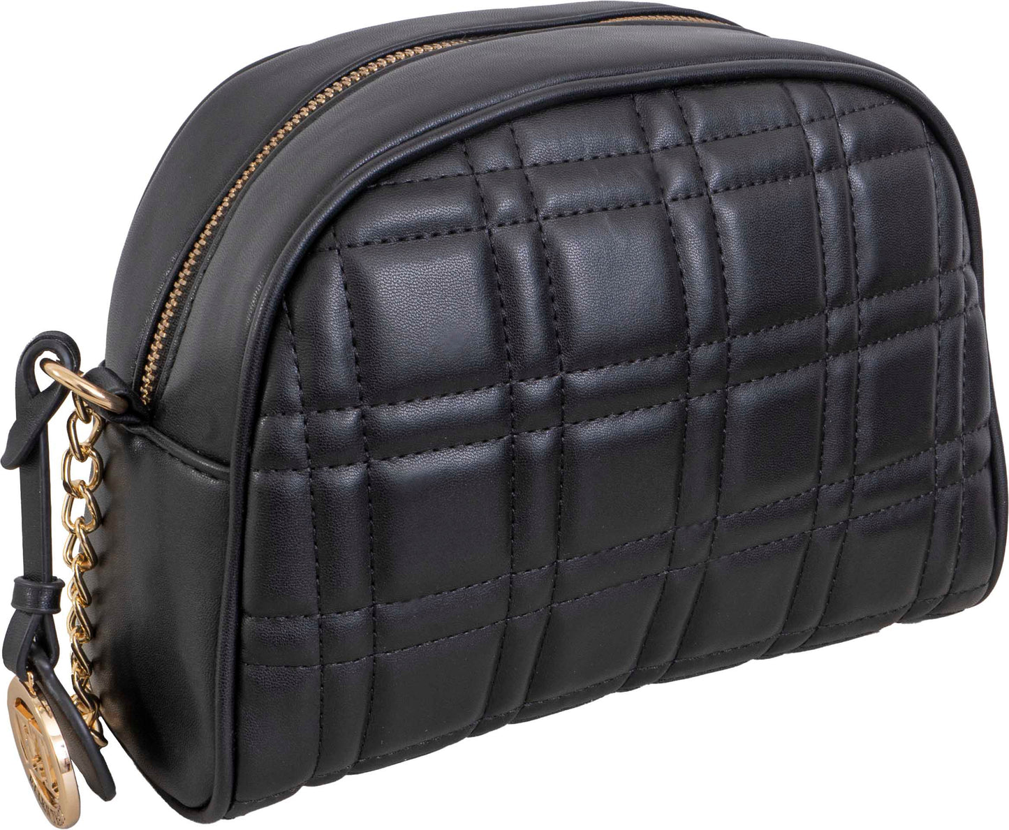 Ellen Tracy Studded Smooth Dome Quilted Crossbody