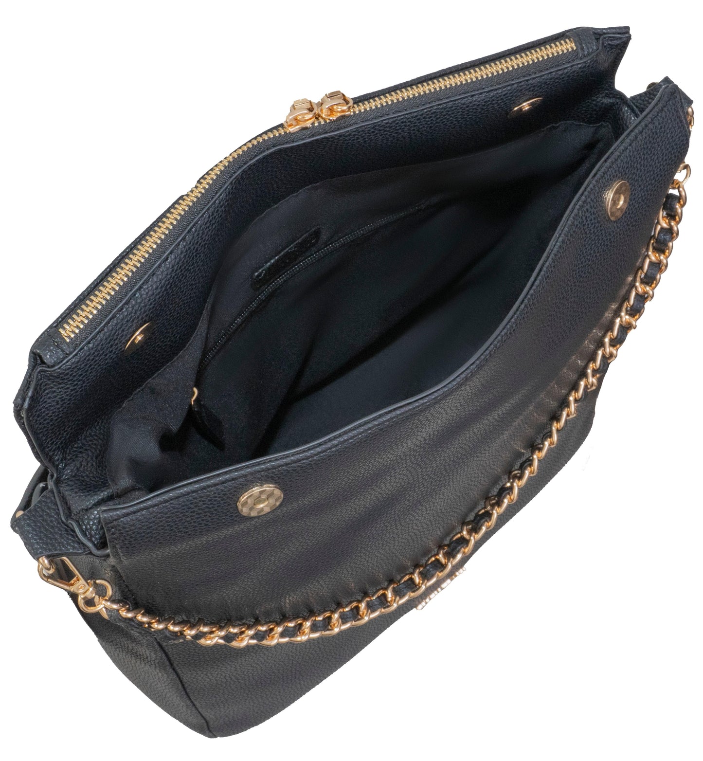 Ellen Tracy Pebble Grain Chain Hobo Bag