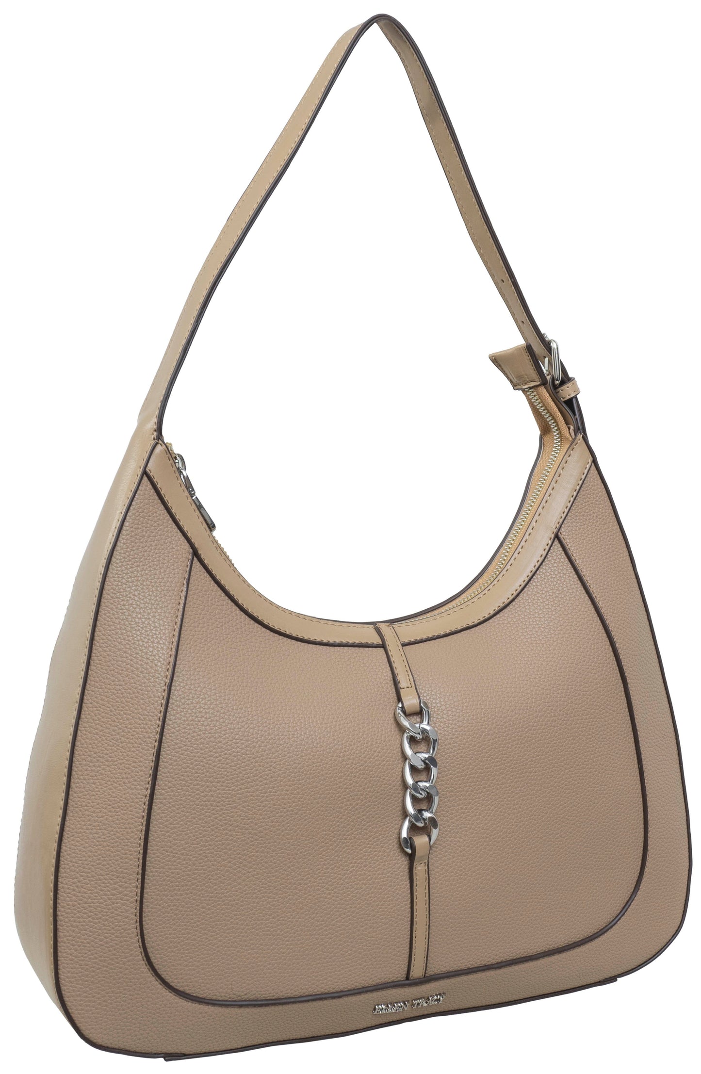 Ellen Tracy Pebble Grain Chain Hobo Bag