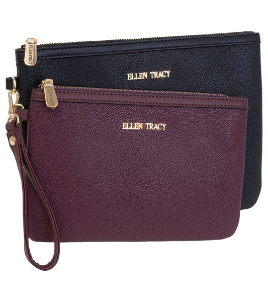 Ellen Tracy Stingray 2 Piece Wristlet Set