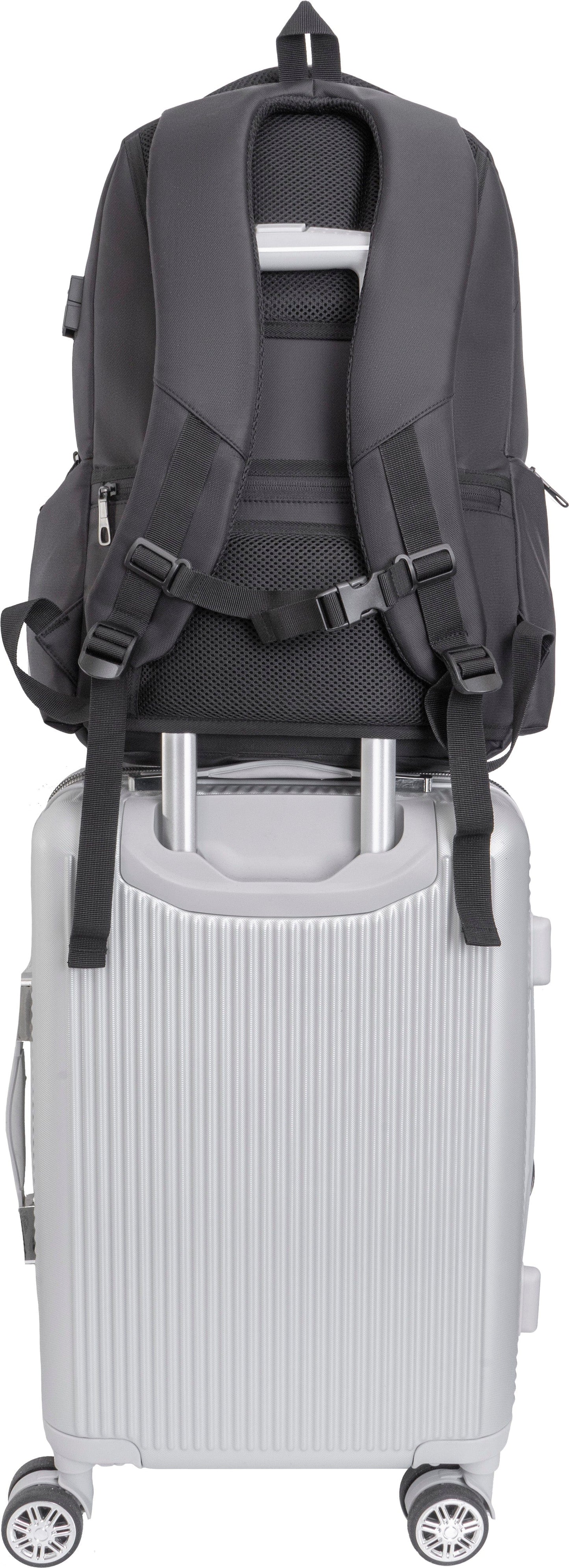 The Easton | 18-In Coated Workbook Backpack with USB Port