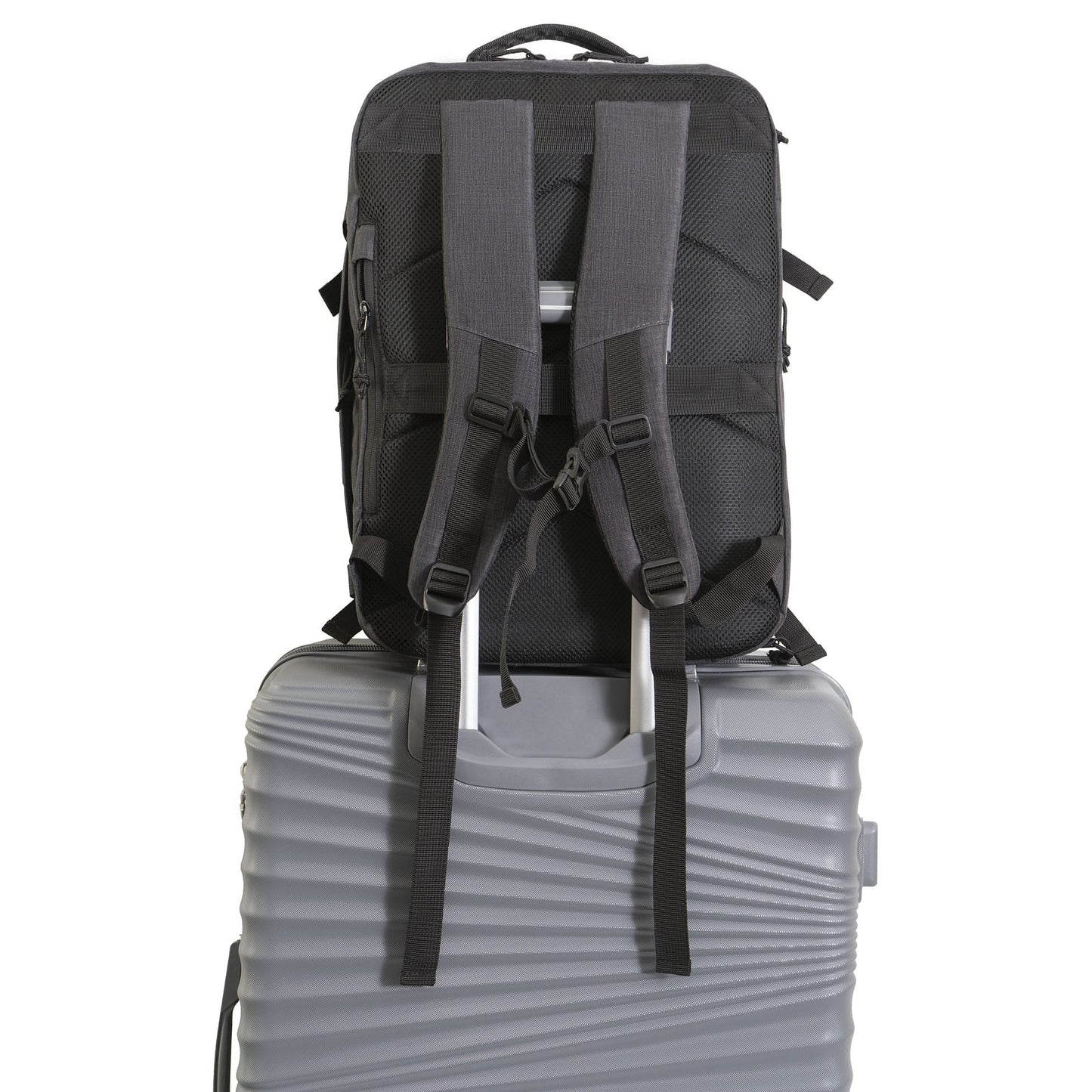 Jack Abrahams The Crosswind 18 Inch Nylon Expandable Weekender Backpack