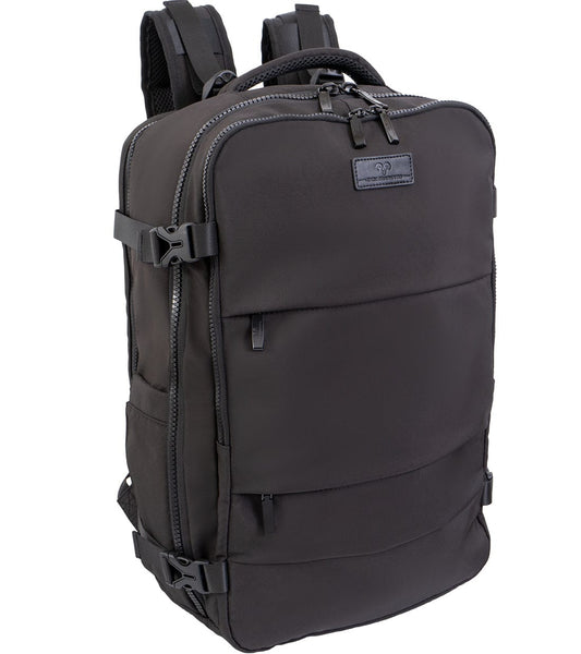 Jack Abrahams The Diego | 19-In Nylon Travel Backpack with Shoe Compartment