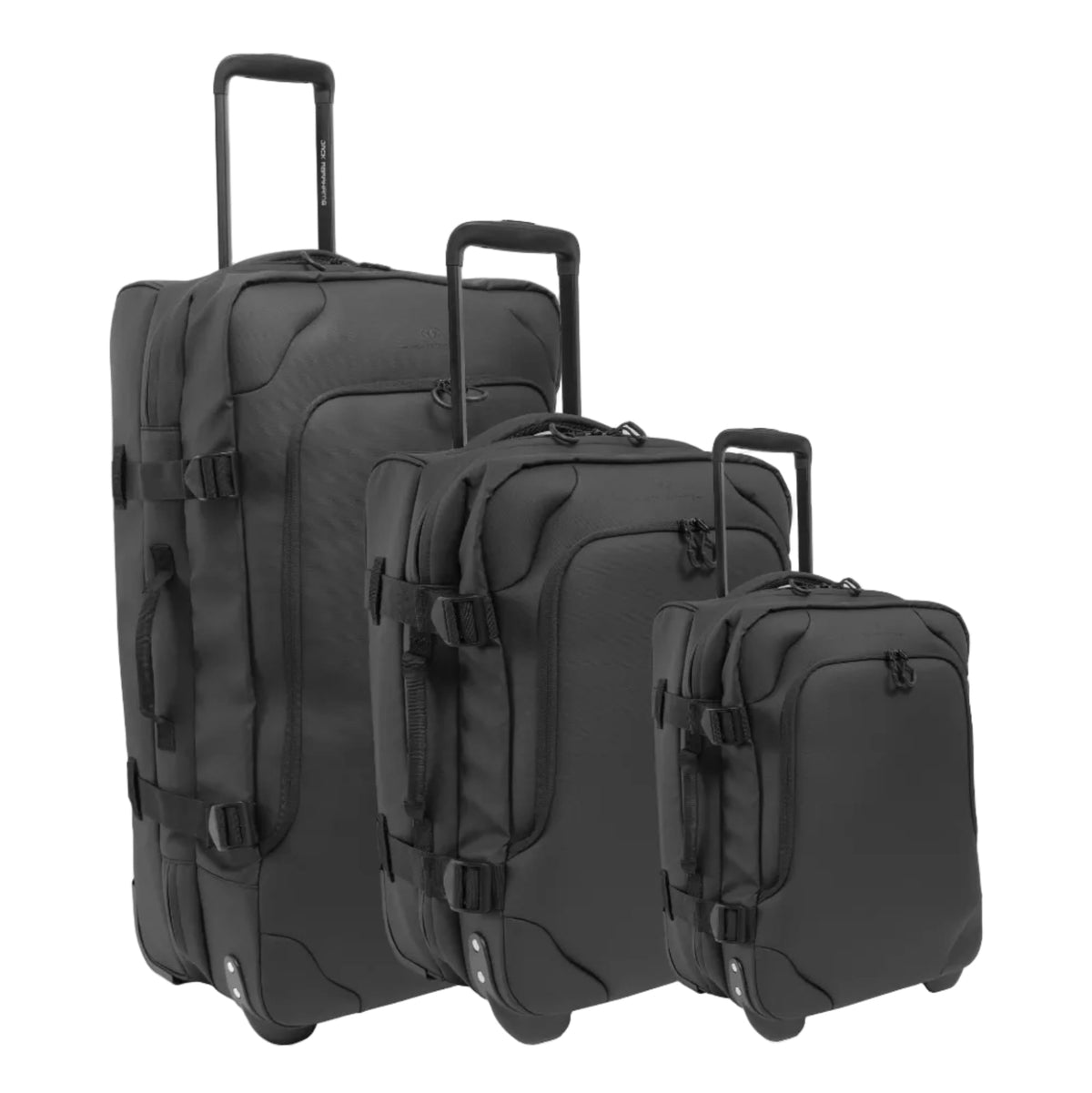 Jack Abrahams The Vector Rift 3 Piece Water Resistant Textured Tarpaulin Roller Luggage Set