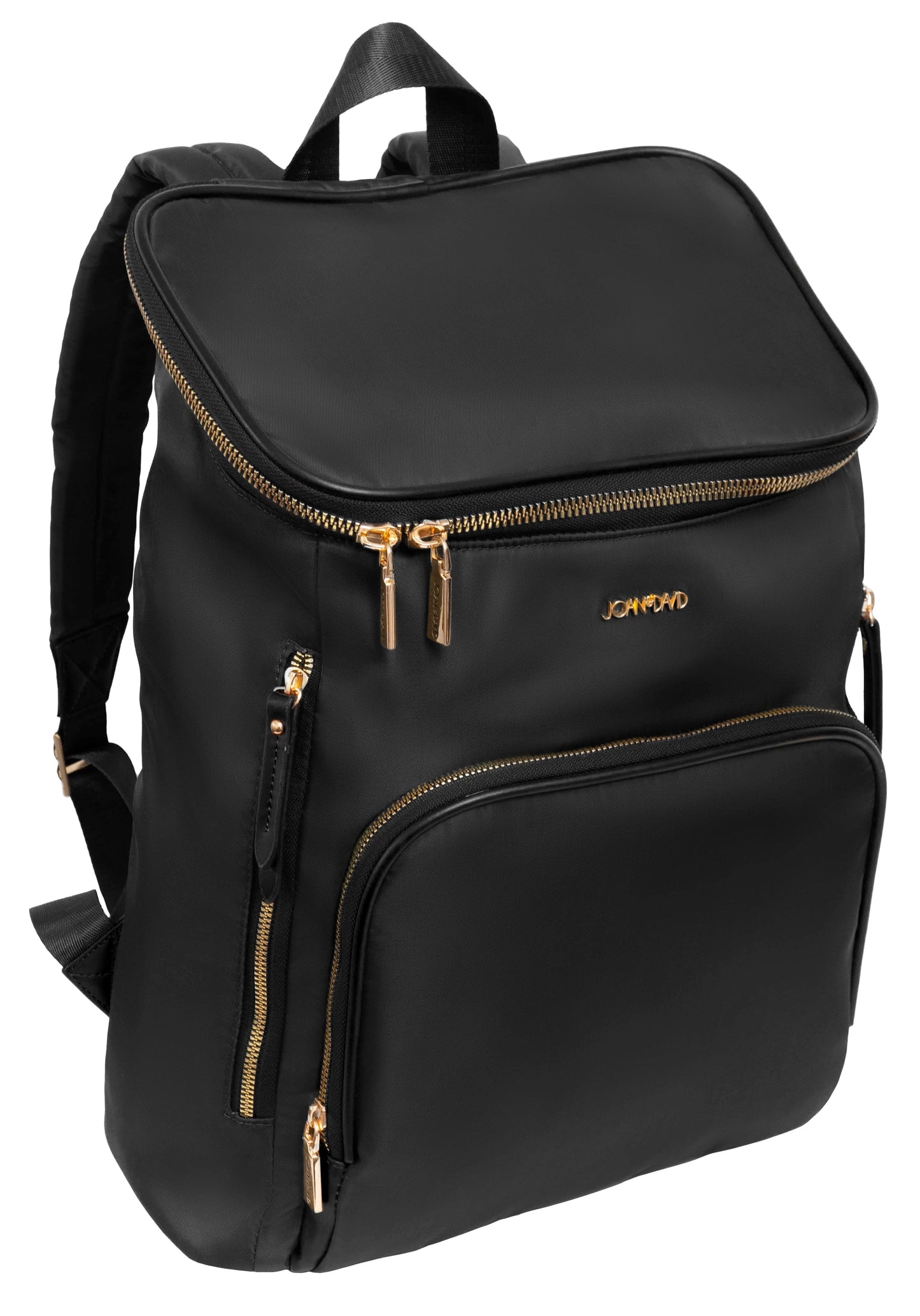 Joan & David Twill Nylon 18 Inch Top Zip Workbook Backpack