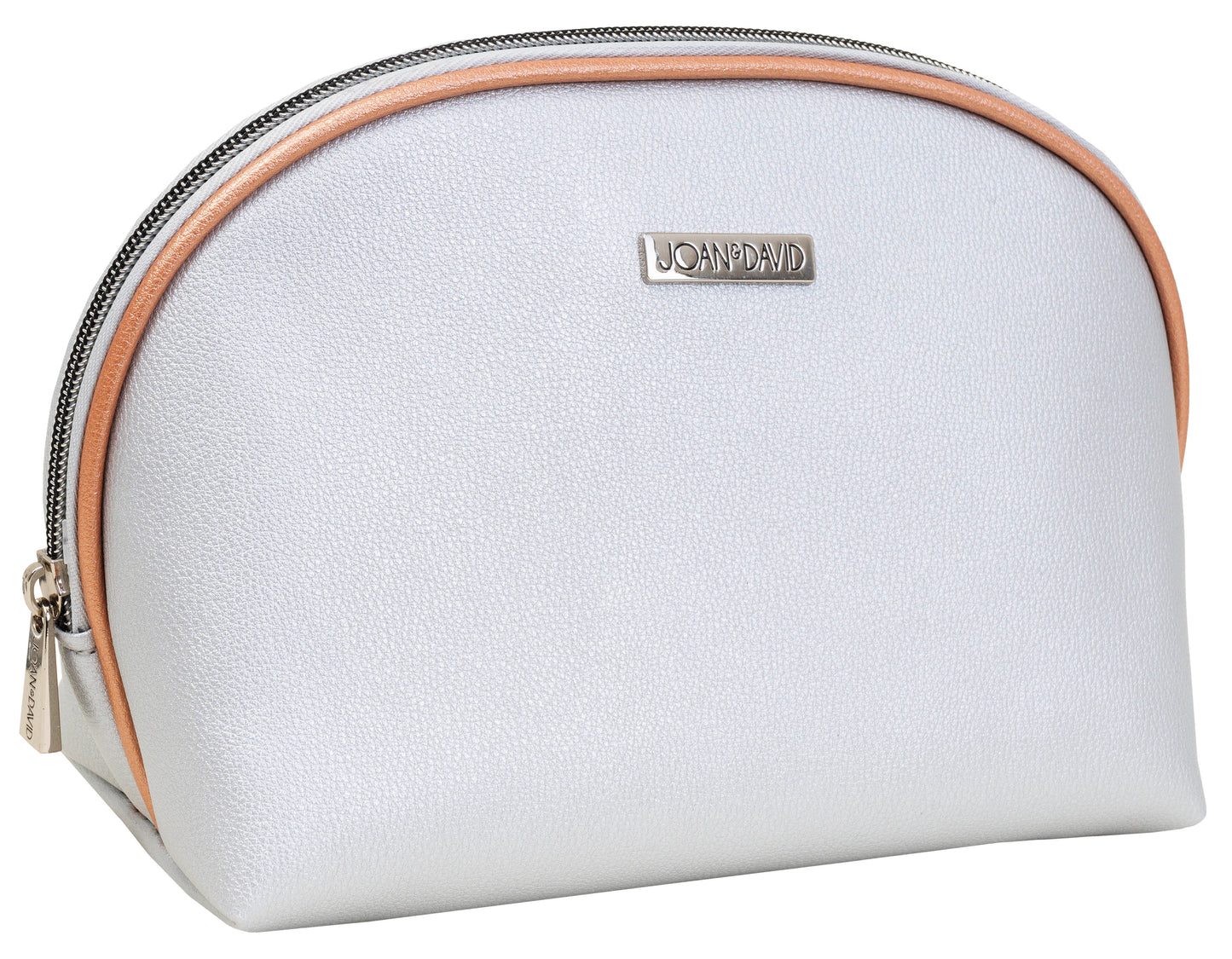 Joan & David Metallic Dome Cosmetic Pouch