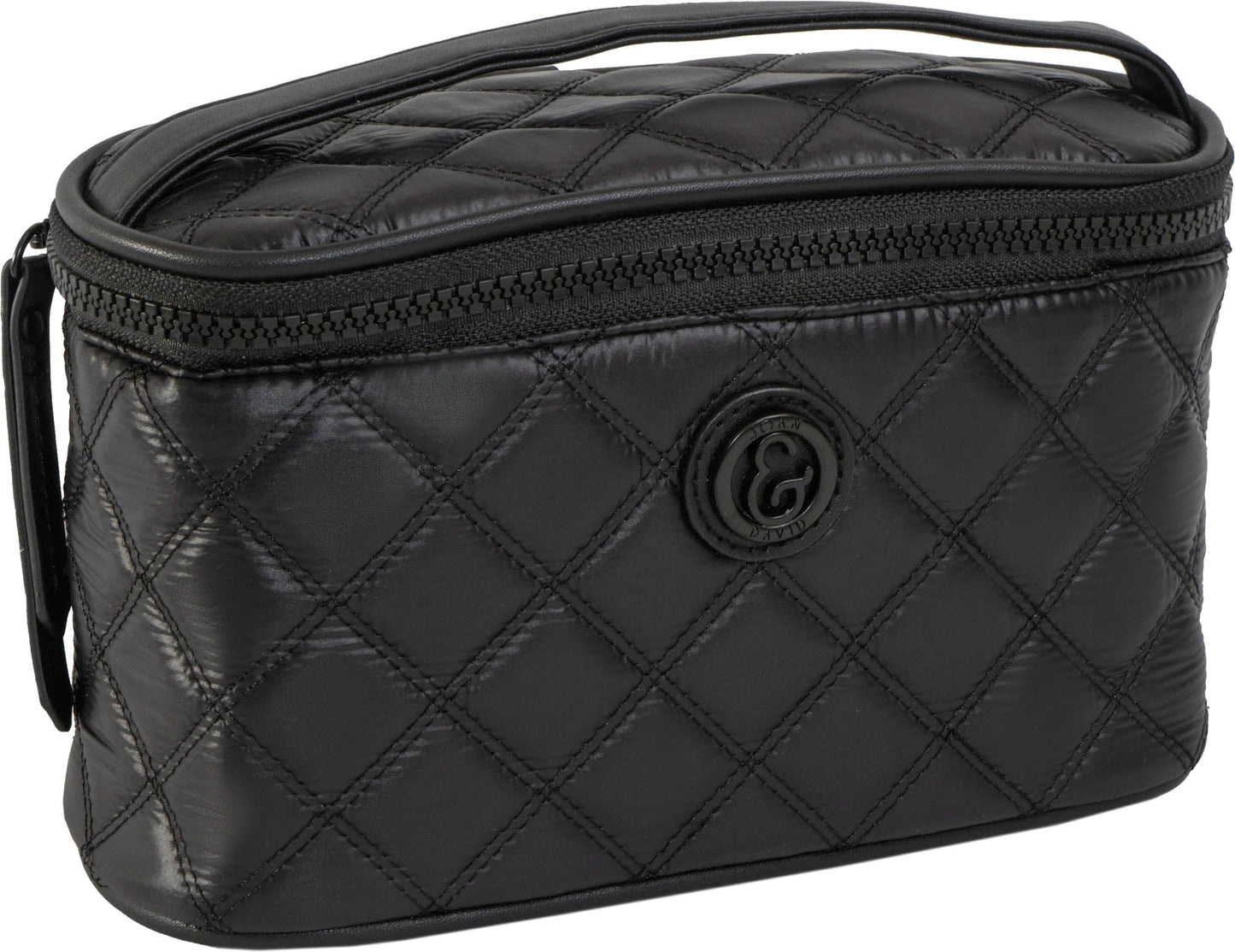 Joan & David The Diamond Quilted Nylon 4 Piece Toiletry Set