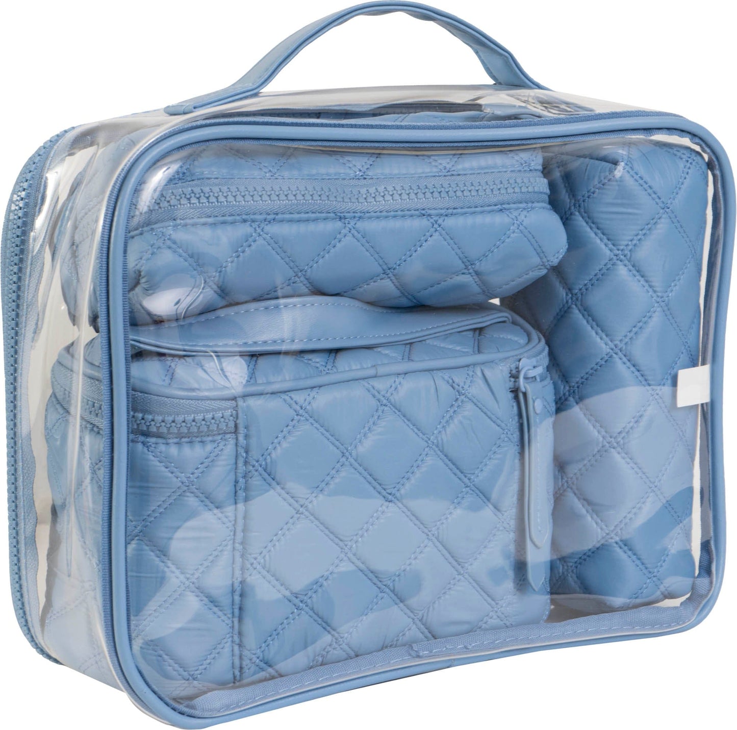 Joan & David The Diamond Quilted Nylon 4 Piece Toiletry Set