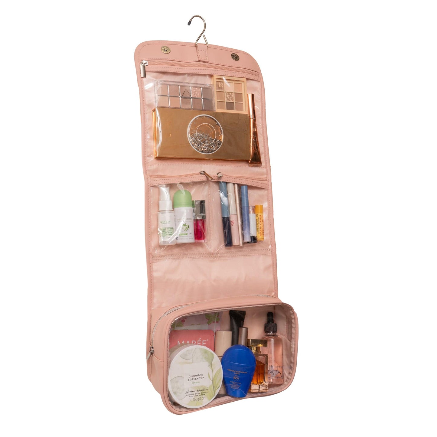 Joan & David The Bubble Quilted Roll Hanging Makeup Toiletry Bag