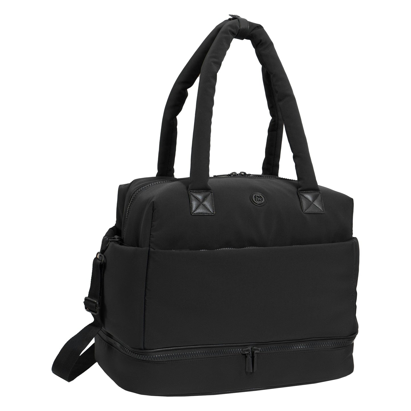 Joan & David 18 Inch High Density Sport Nylon Drop Bottom Duffel Bag