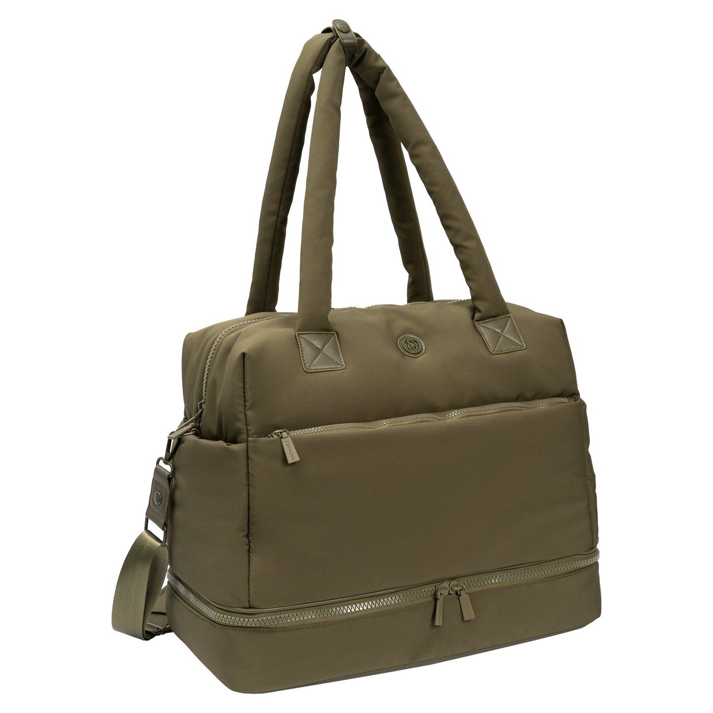 Joan & David 18 Inch High Density Sport Nylon Drop Bottom Duffel Bag