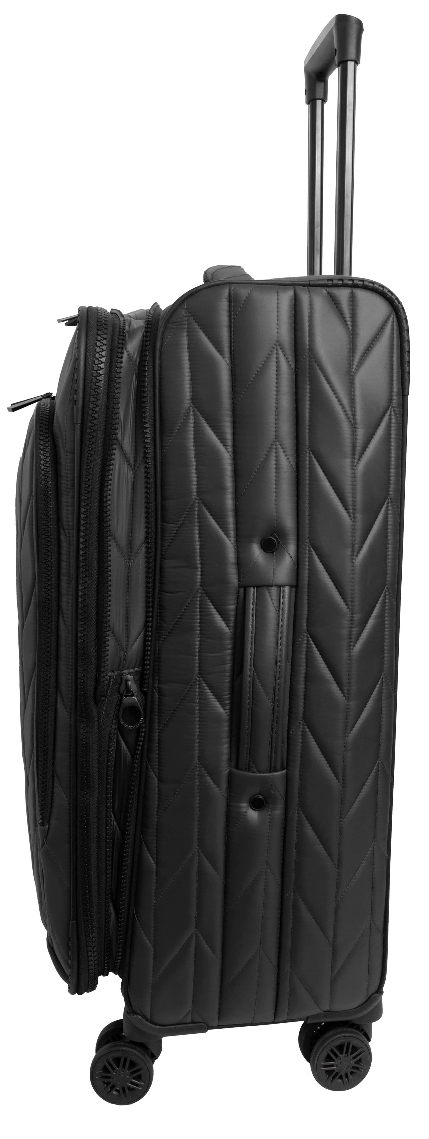 Joan & David 4 Piece Chevron Quilted Parachute Nylon Luggage Set