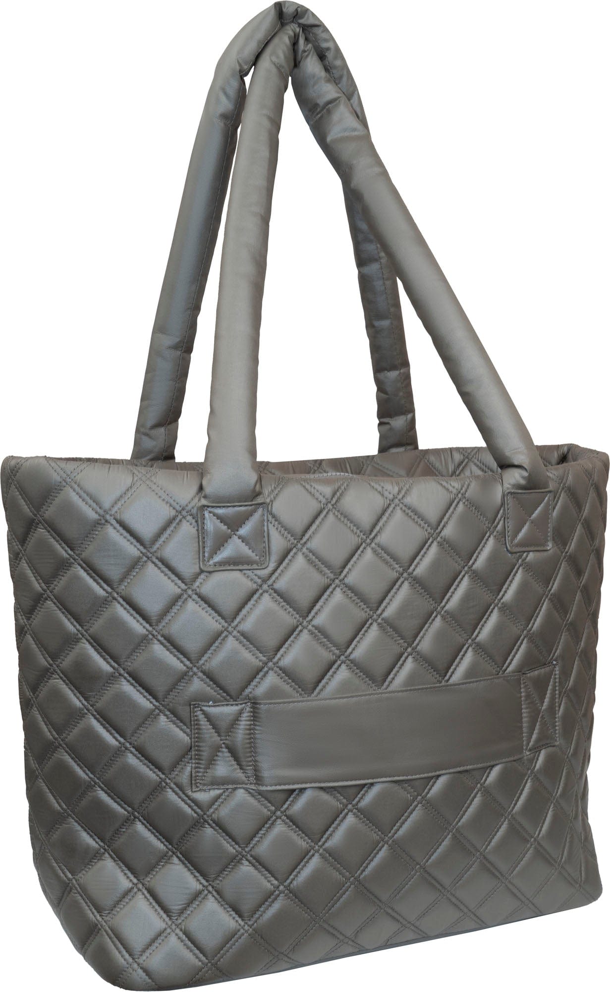 Joan & David Diamond Quilted Parachute Nylon Tote