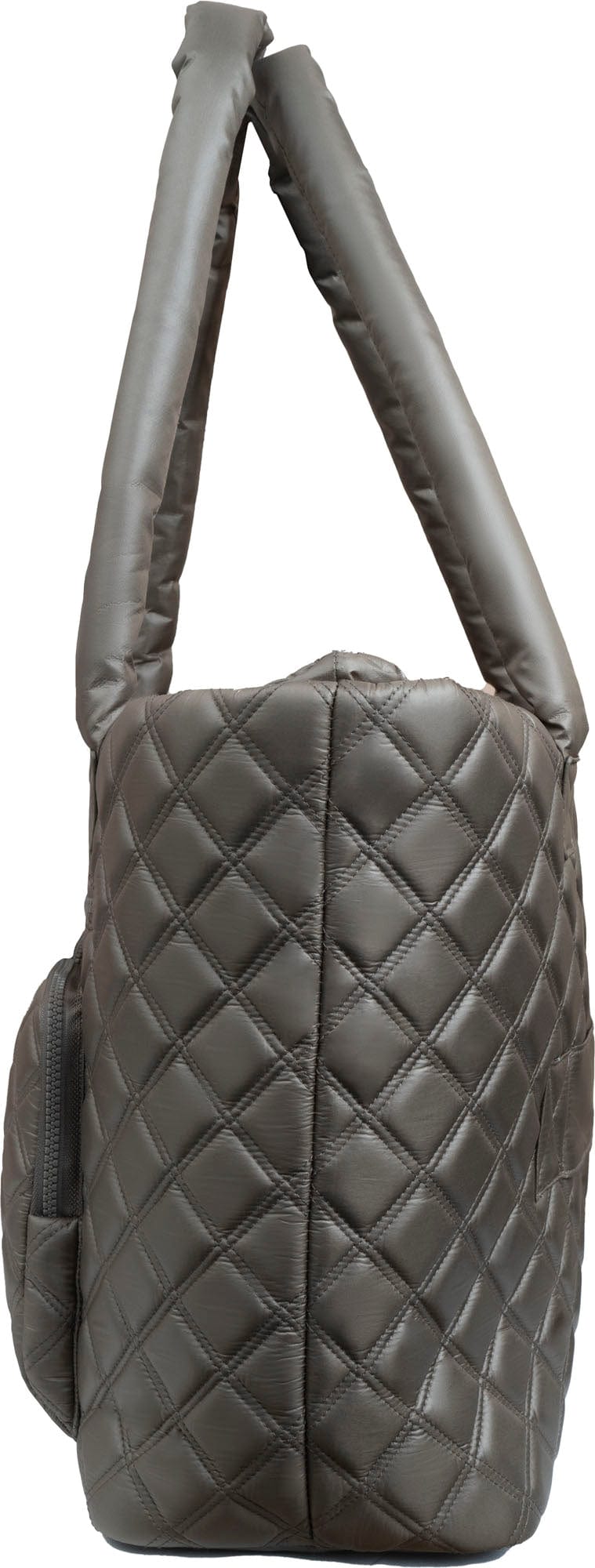 Joan & David Diamond Quilted Parachute Nylon Tote