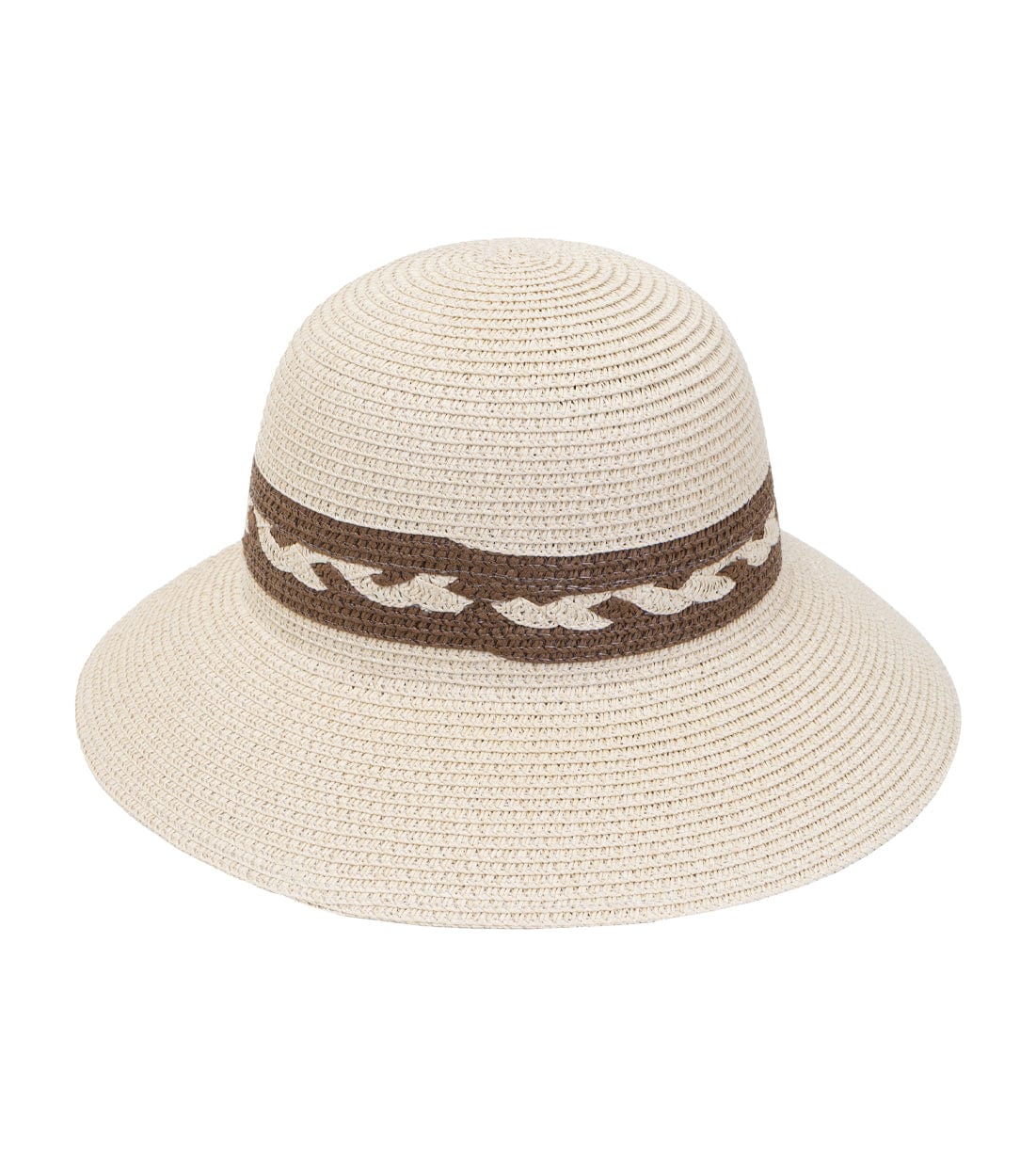 Max Studio Braided Straw Bucket Sun Hat