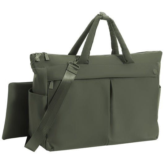 Max Studio The Sylvia 21 Inch Twill Nylon Double Handle Weekender Duffle