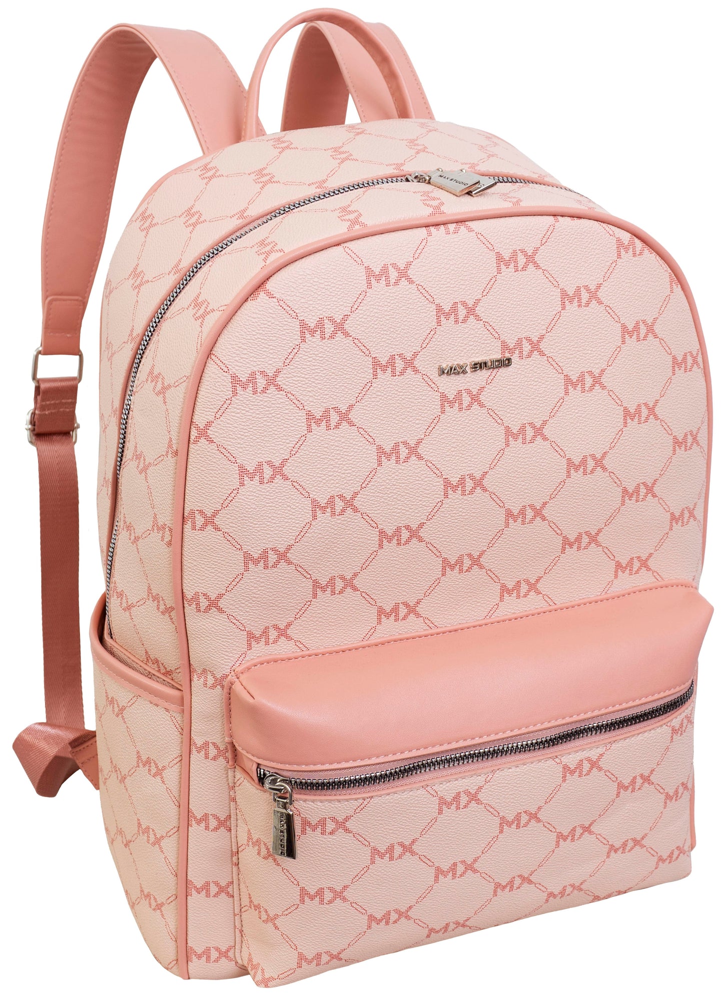 Max Studio Pebble Grain Signature Print Backpack