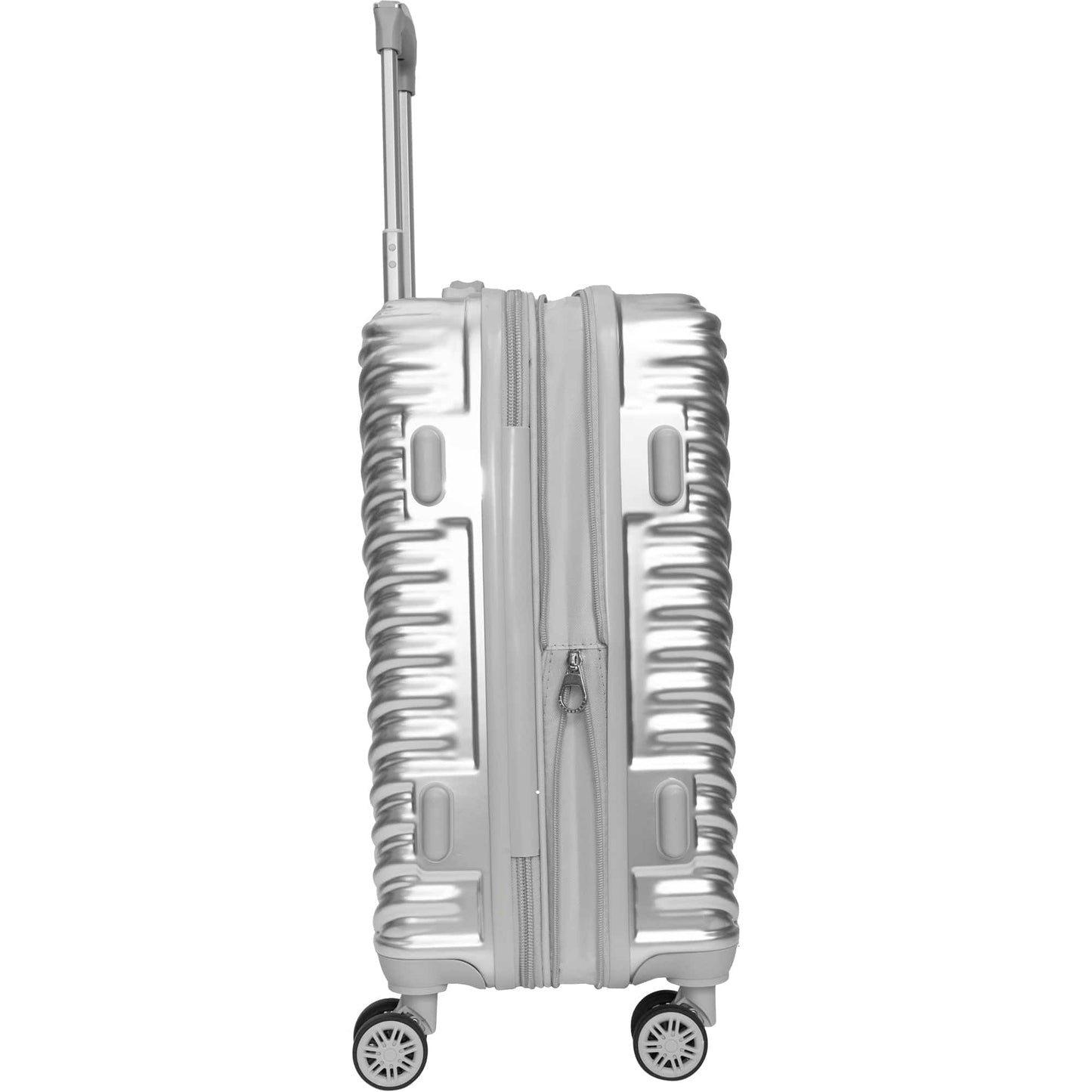 Max Studio Metallic Chrome PC 3-Piece Luggage Set Auckland Collection