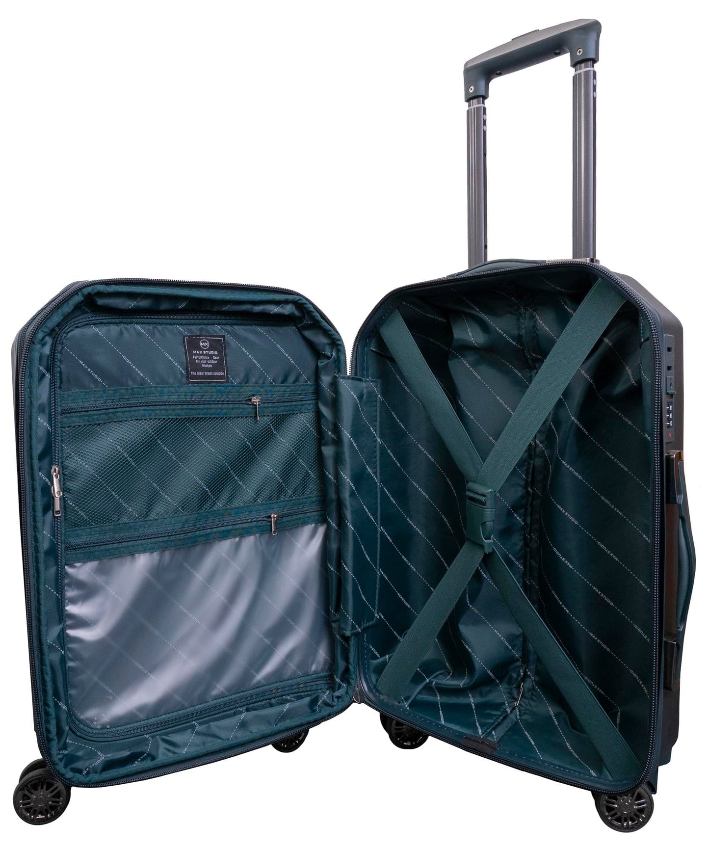 Max Studio The Hexagon ABS 3-Piece Luggage Set