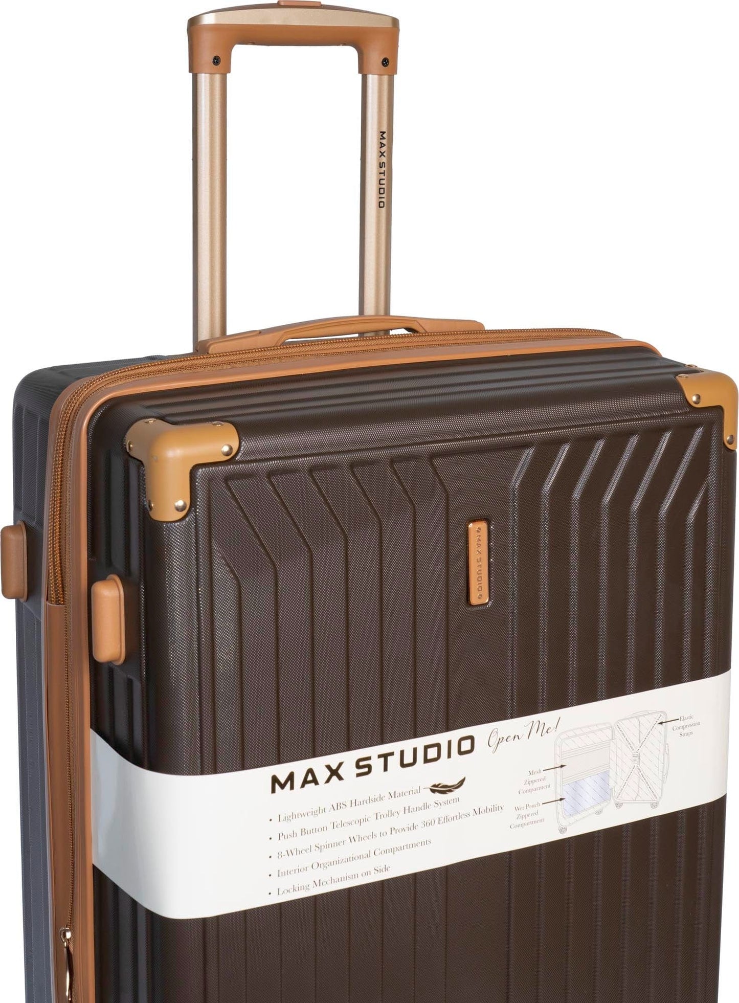 Max Studio The Edin ABS 3-Piece Luggage Set