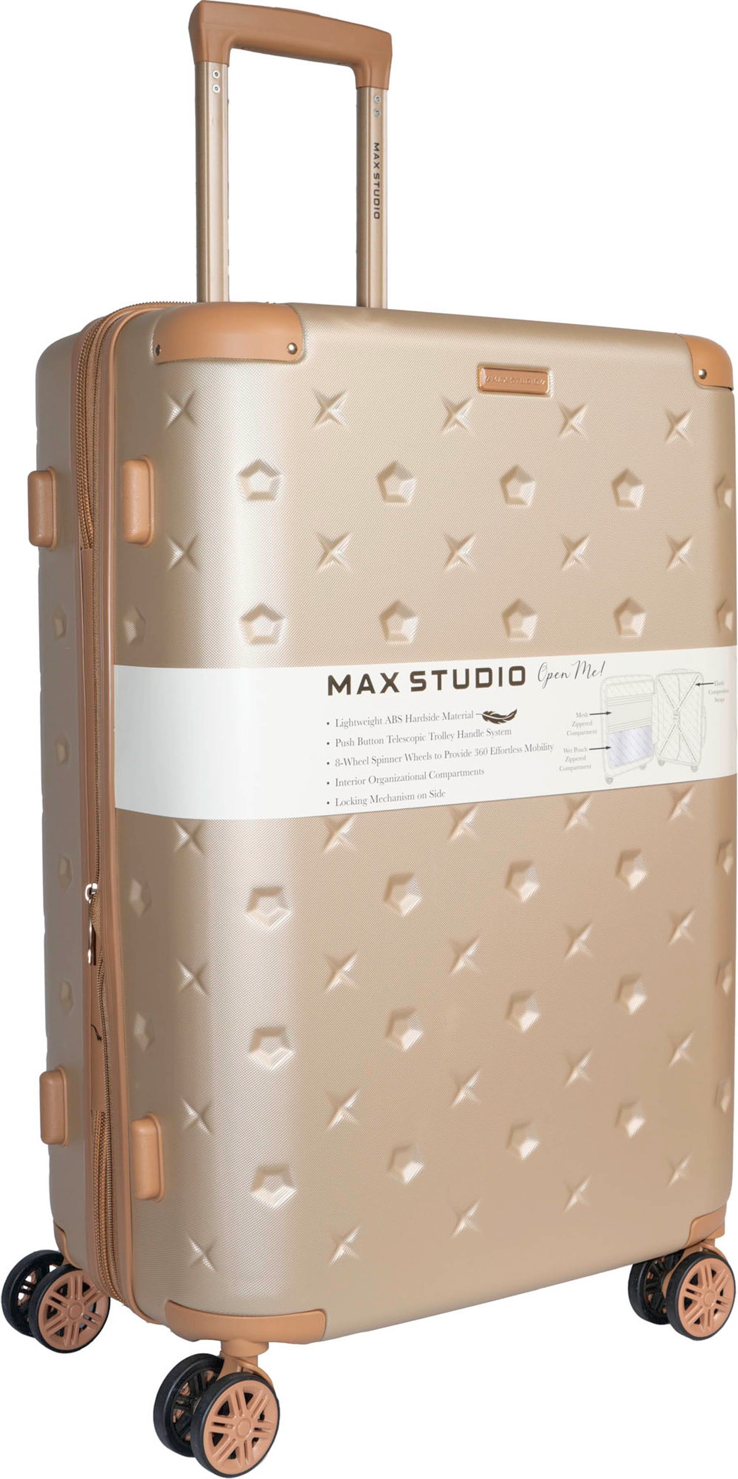 Max Studio The Bucharest ABS 3-Piece Luggage Set