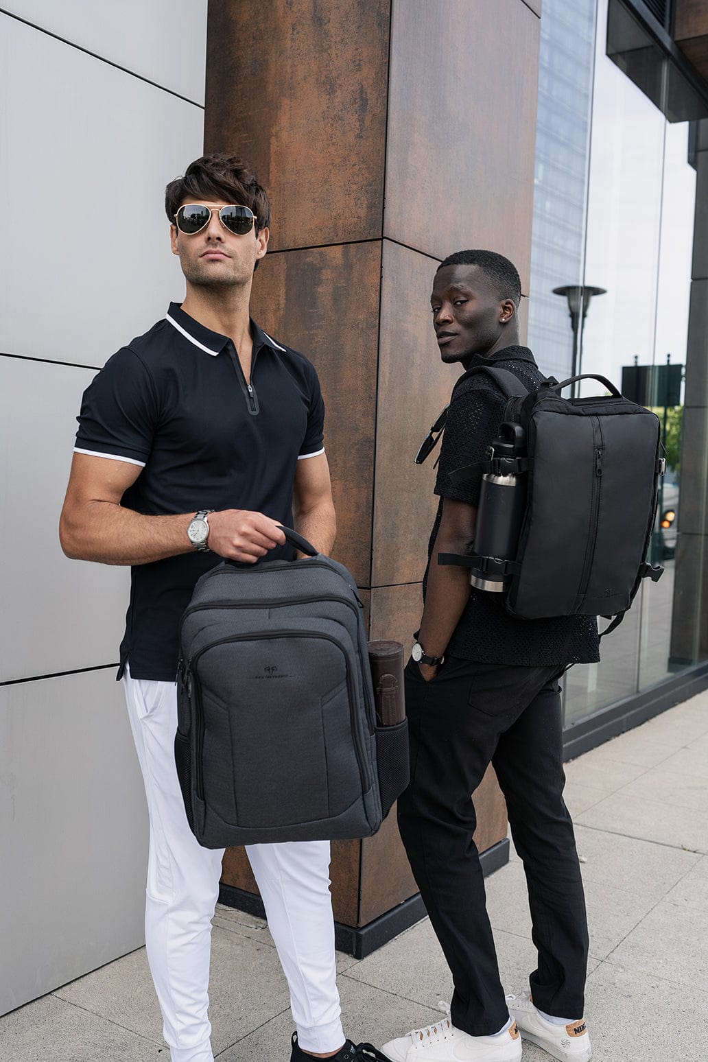 Jack Abrahams |The Mitchell | Men's 18-In Tarpaulin Expandable Travel Backpack with USB Port