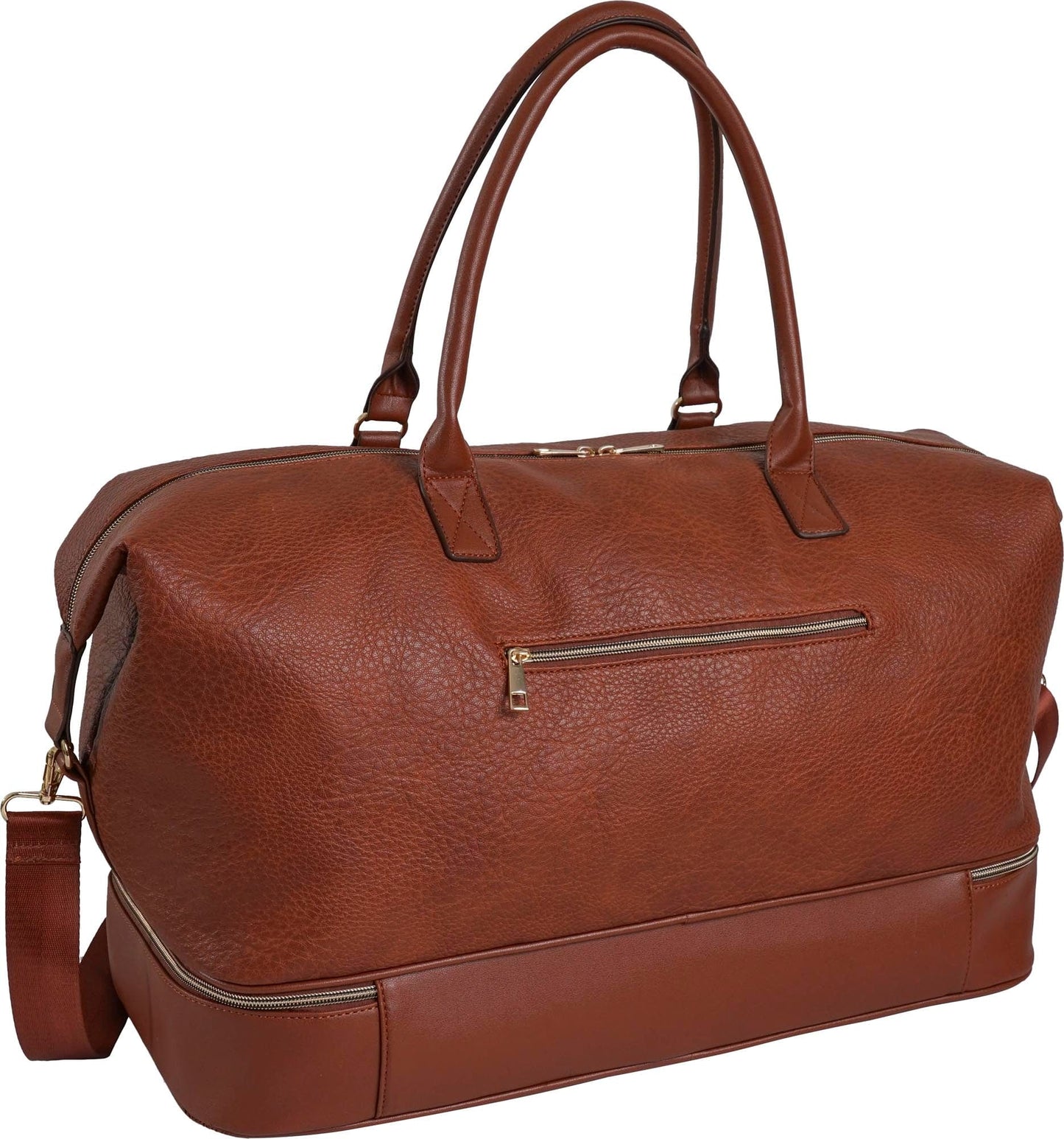 Ellen Tracy 20 Inch Pebble Grain Drop Bottom Duffel