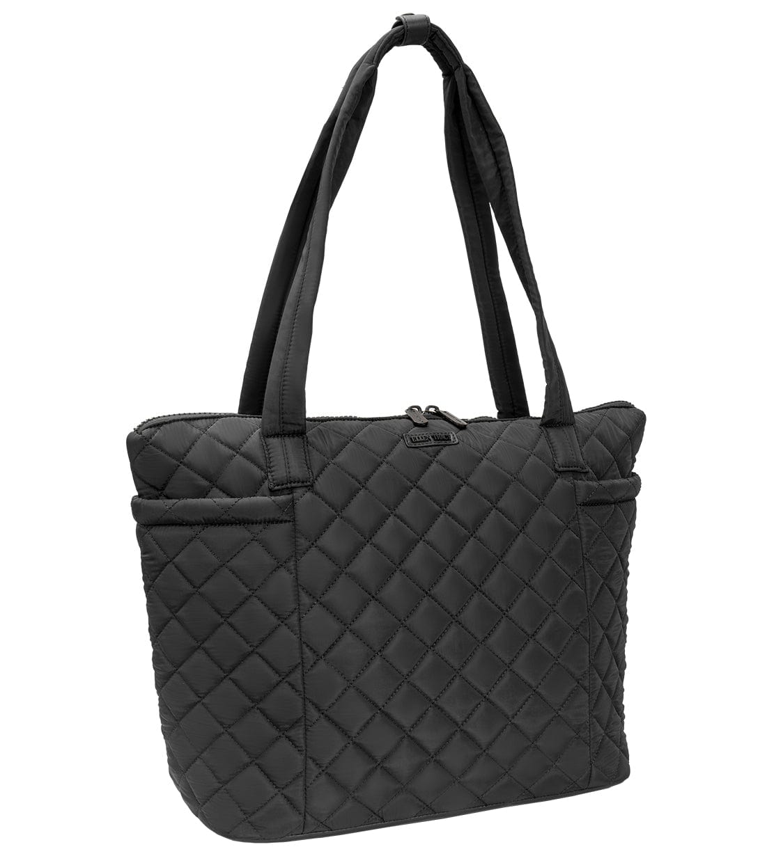 Ellen Tracy 20 Inch Diamond Quilted Nylon Large Travel Workbook Tote Bag