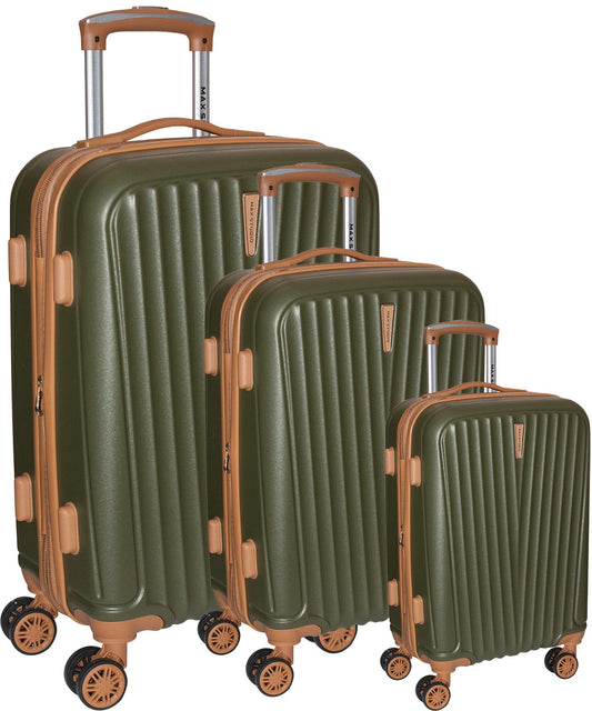 Max Studio ABS 3-Piece Luggage Set Aberdeen Collection