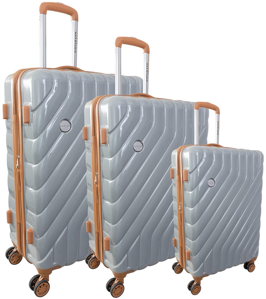 Max Studio PC 3-Piece Luggage Set Valletta Collection